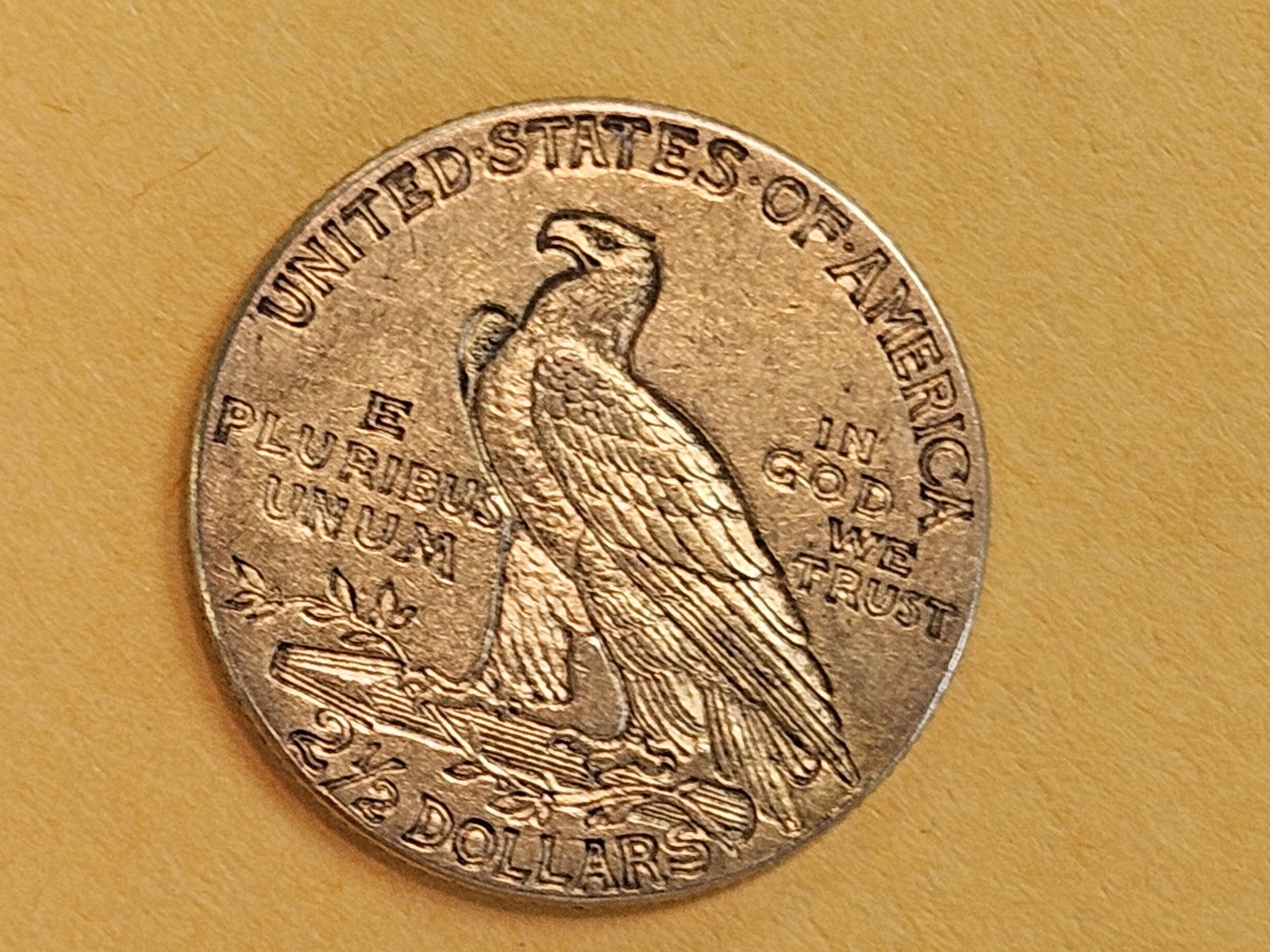 GOLD! About Uncirculated plus 1915 Indian Head Gold $2.5 Dollars - 5