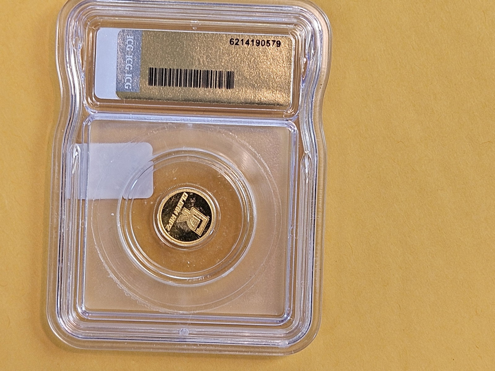 GOLD! ICG One Gram .9999 fine gold in Mint State 70 Prooflike - 3