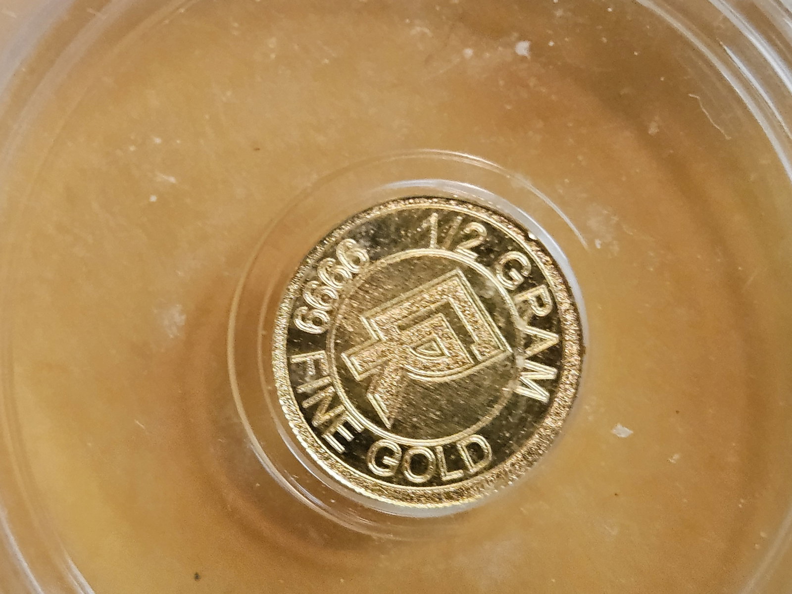 GOLD! ICG One-half Gram .9999 fine gold in Mint State 70 Prooflike: Clean Ripz