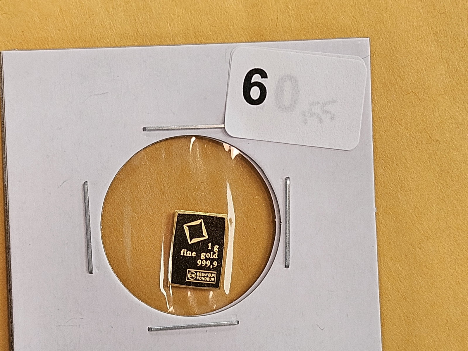 GOLD! Valcambi Suisse One Gram .9999 fine gold bar - 2