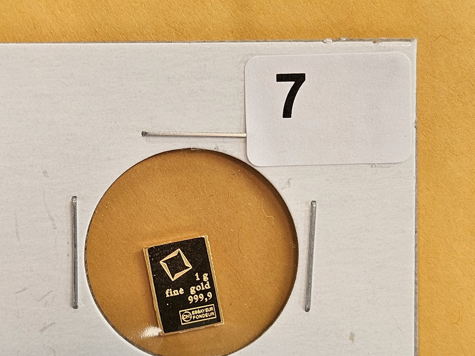 GOLD! Valcambi Suisse One Gram .9999 fine gold bar (1 of 2)