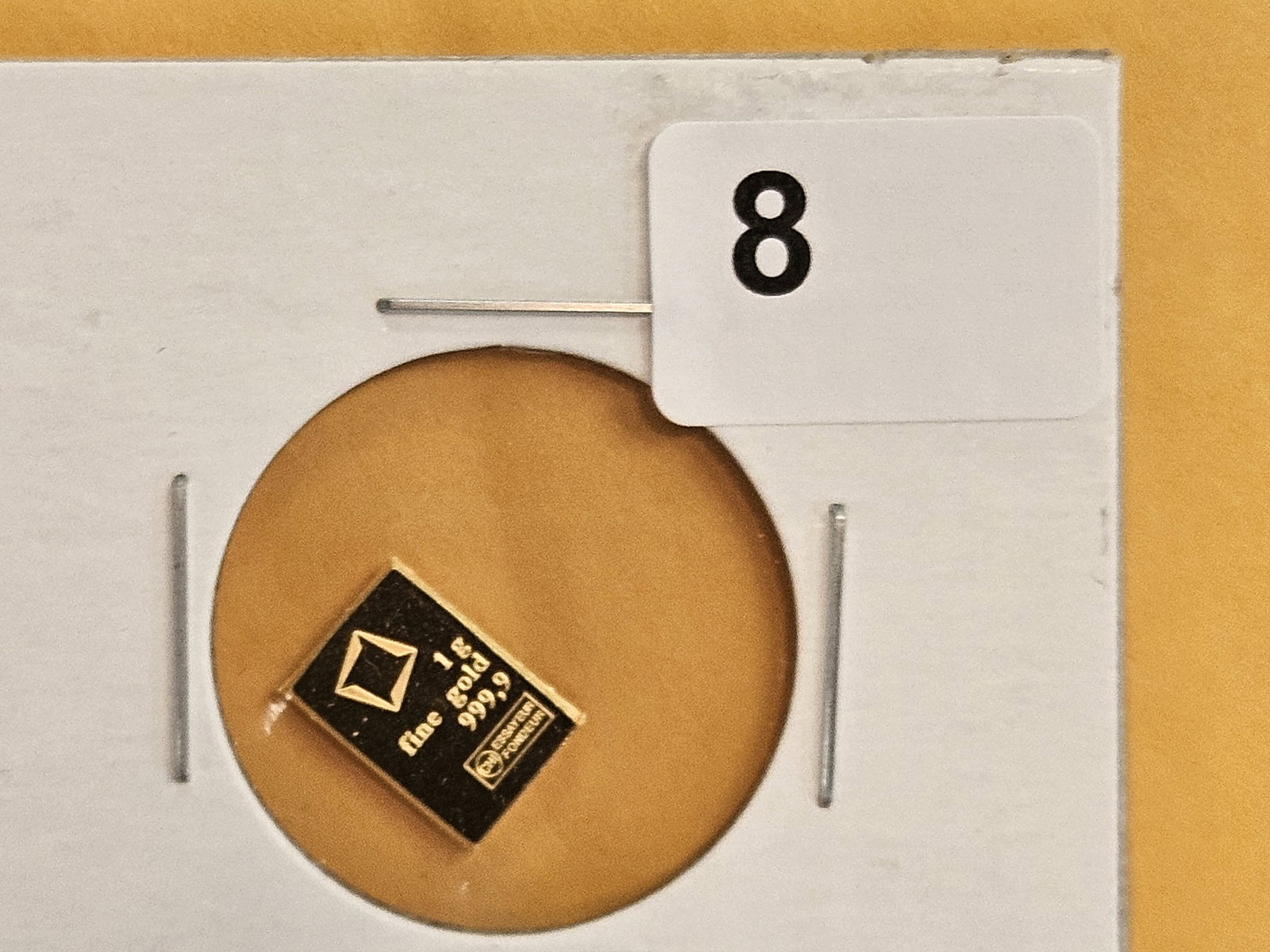 GOLD! Valcambi Suisse One Gram .9999 fine gold bar (1 of 2)
