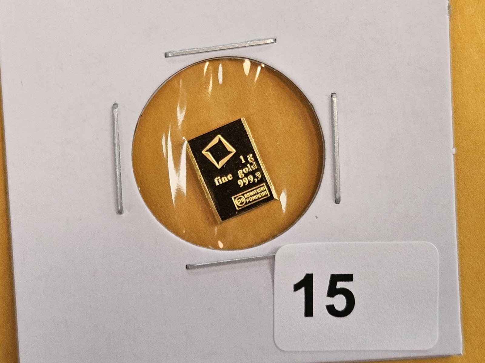 GOLD! Valcambi Suisse One Gram .9999 fine gold bar (1 of 2)