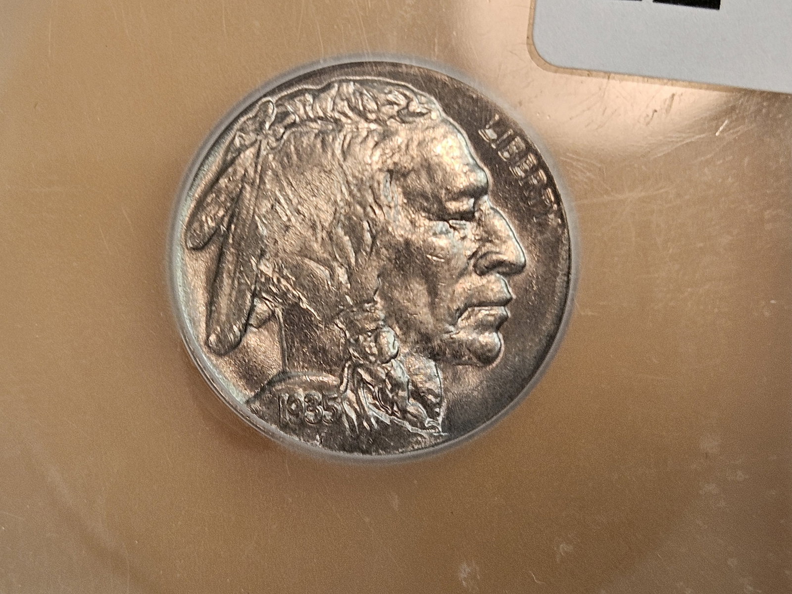 ICG 1935 Buffalo Nickel in Mint State 64: Purt near gem!