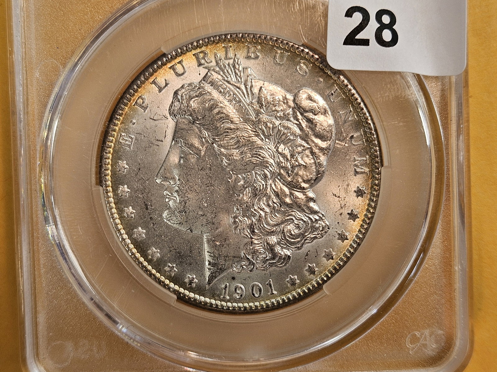 CACG 1901-O Morgan Dollar in Mint State 62: Looks better than a 62