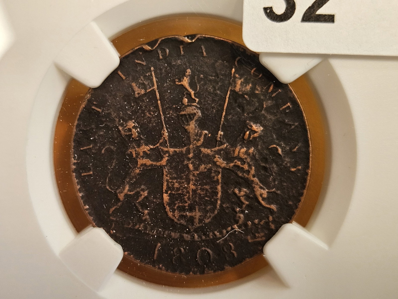 NGC 1808 East India company 10 cash (1 of 4)