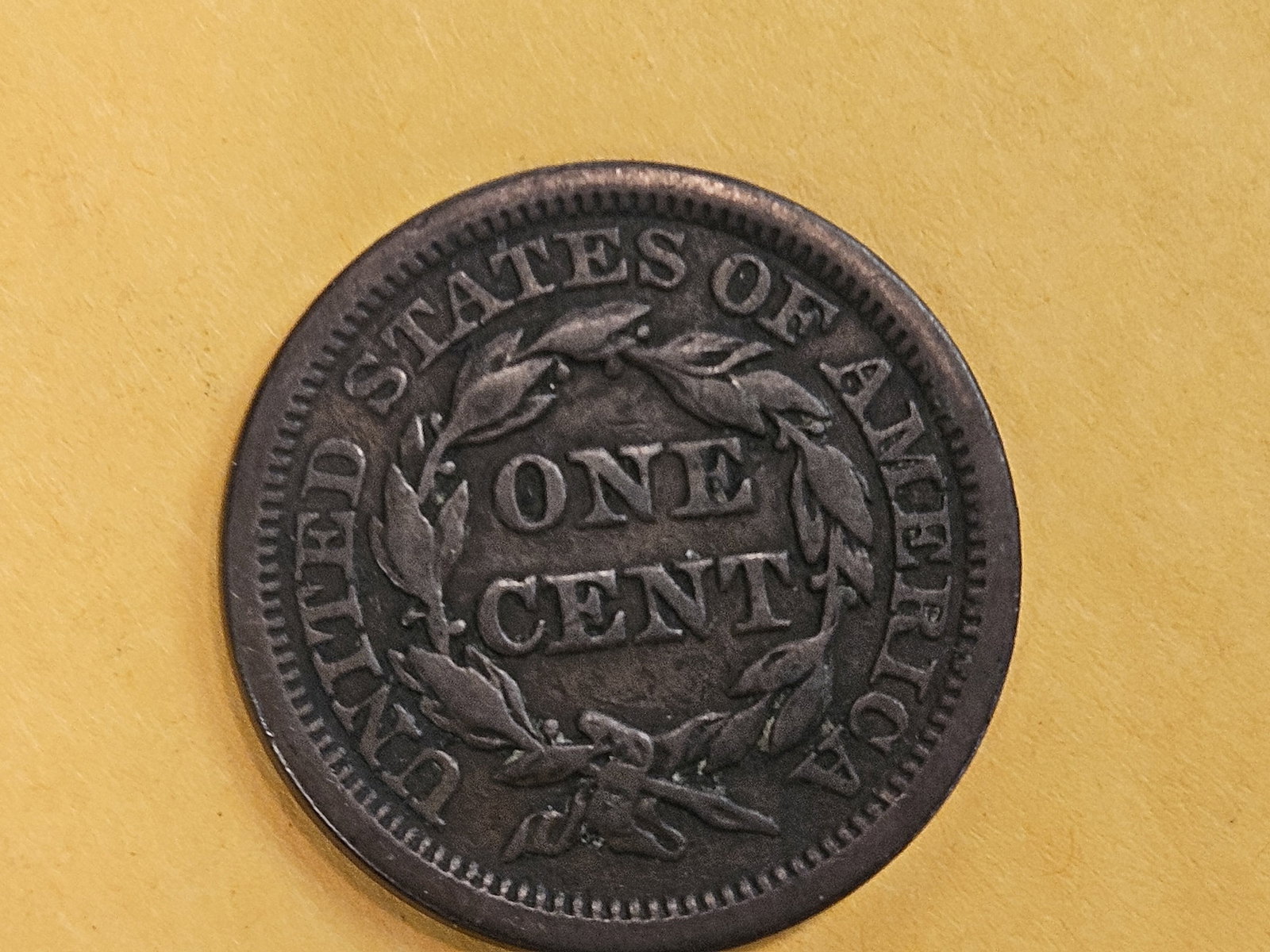 1845 Braided Hair Large Cent - 3