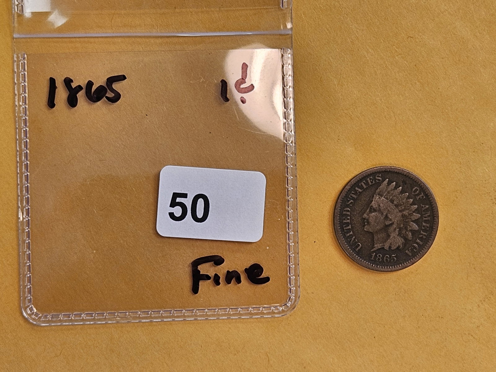 Better date 1865 Indian Cent - 2