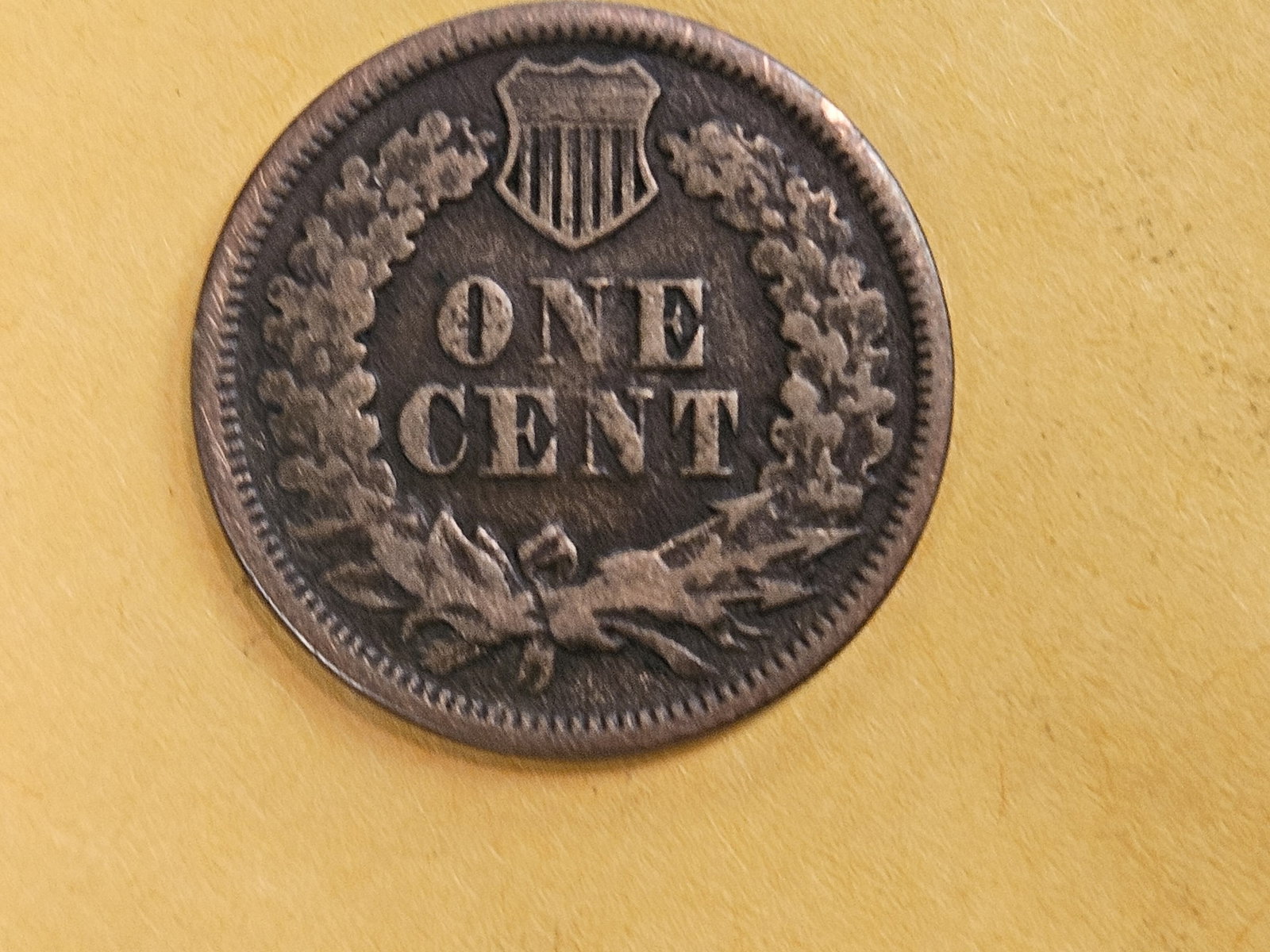 Better date 1865 Indian Cent - 3