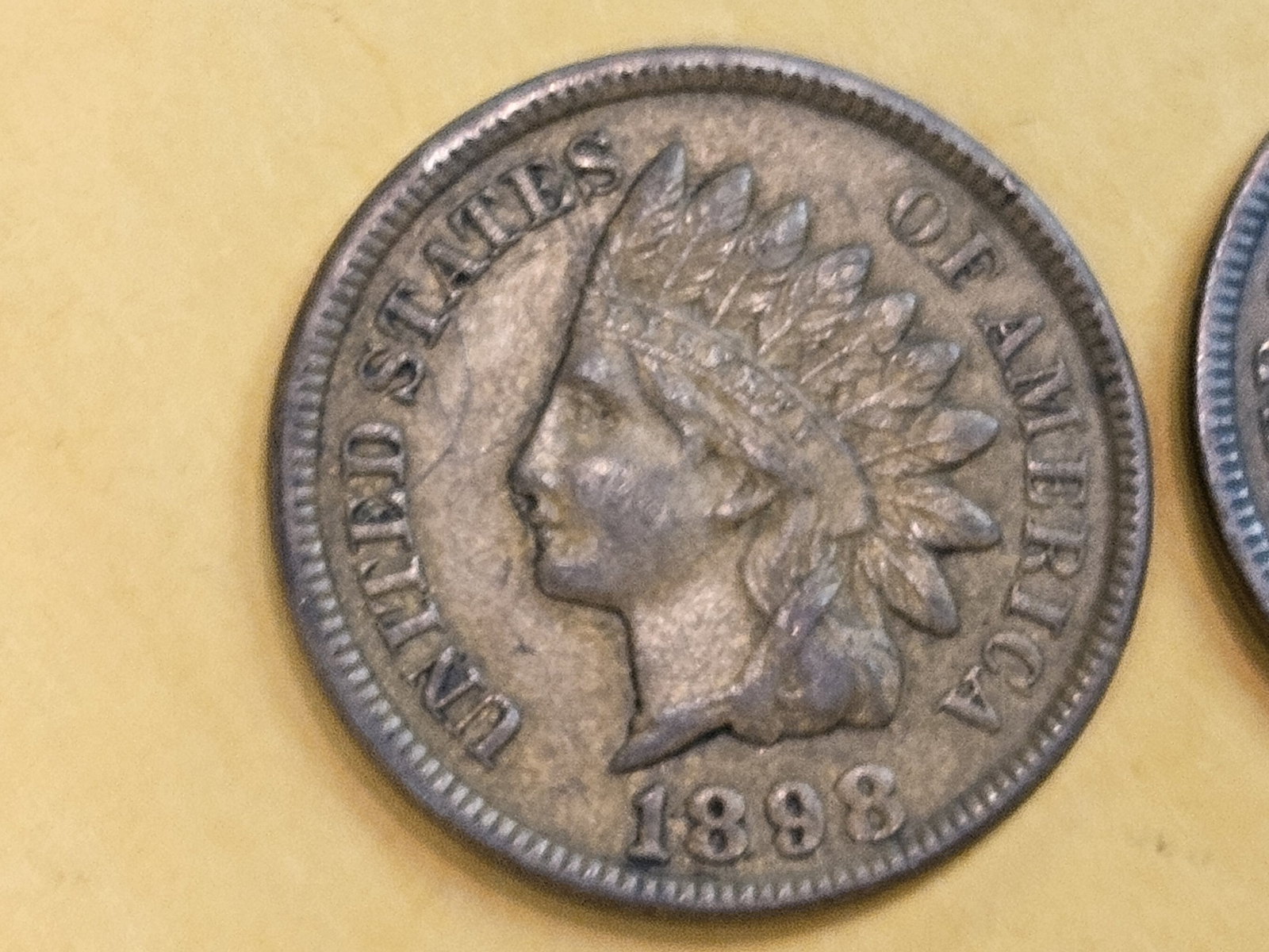 Three solid About Uncirculated plus Indian cents - 3