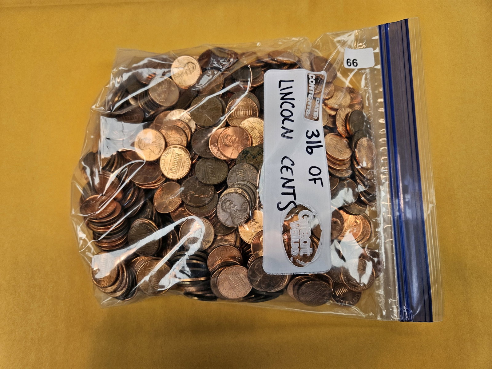THREE Pounds of mixed Lincoln Cents: All from old collections or across the counter. Memorials and some wheats. Unchecked by us