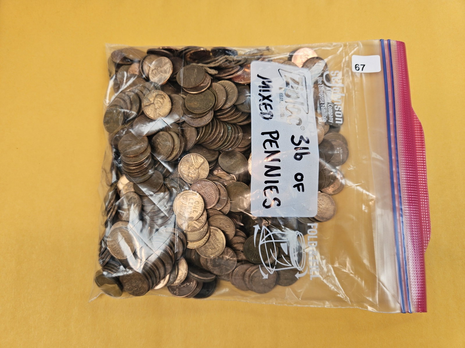 THREE Pounds of mixed Lincoln Cents: All from old collections or across the counter. Memorials and some wheats. Unchecked by us