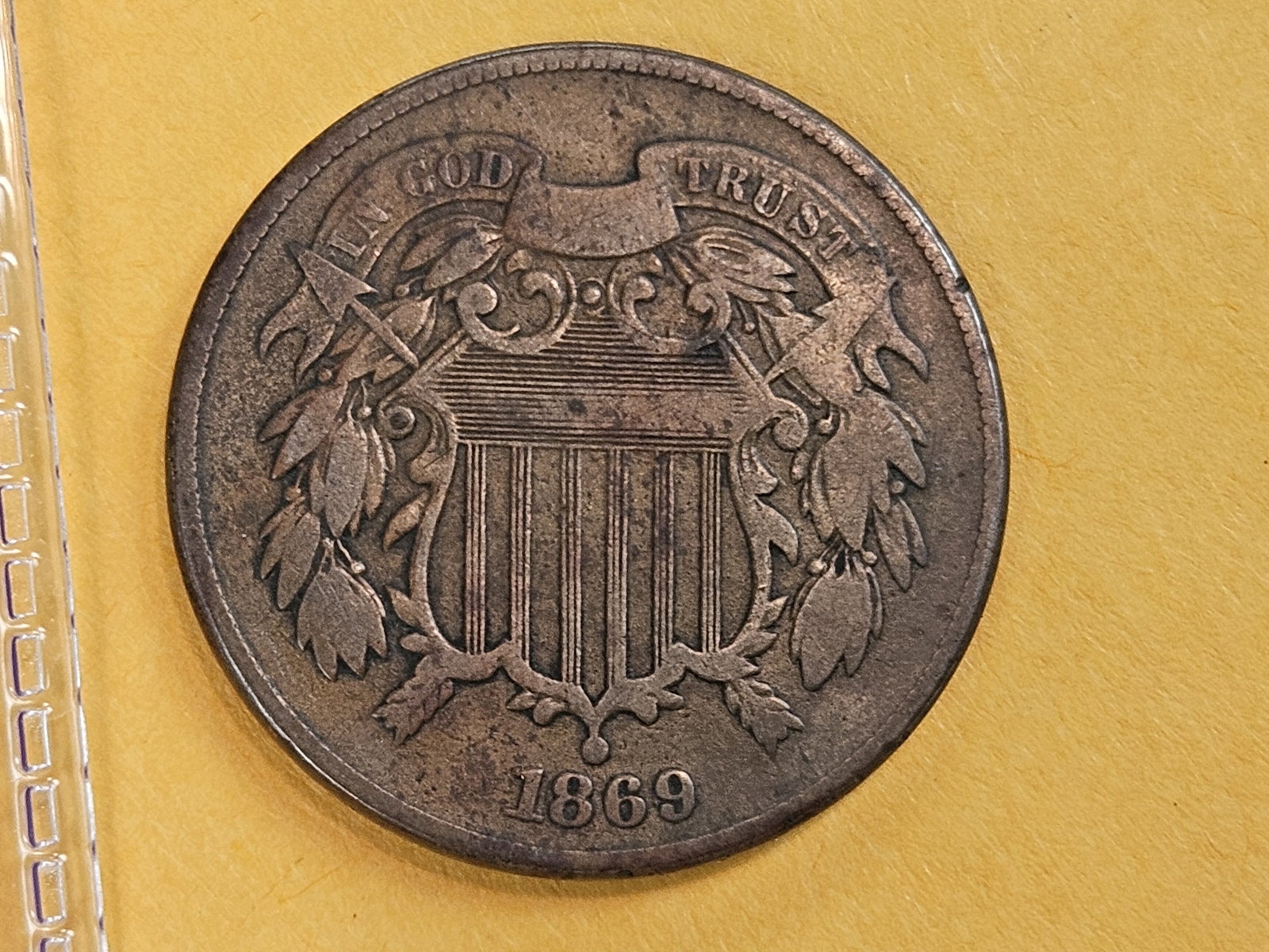 1869 Two Cent piece (1 of 3)