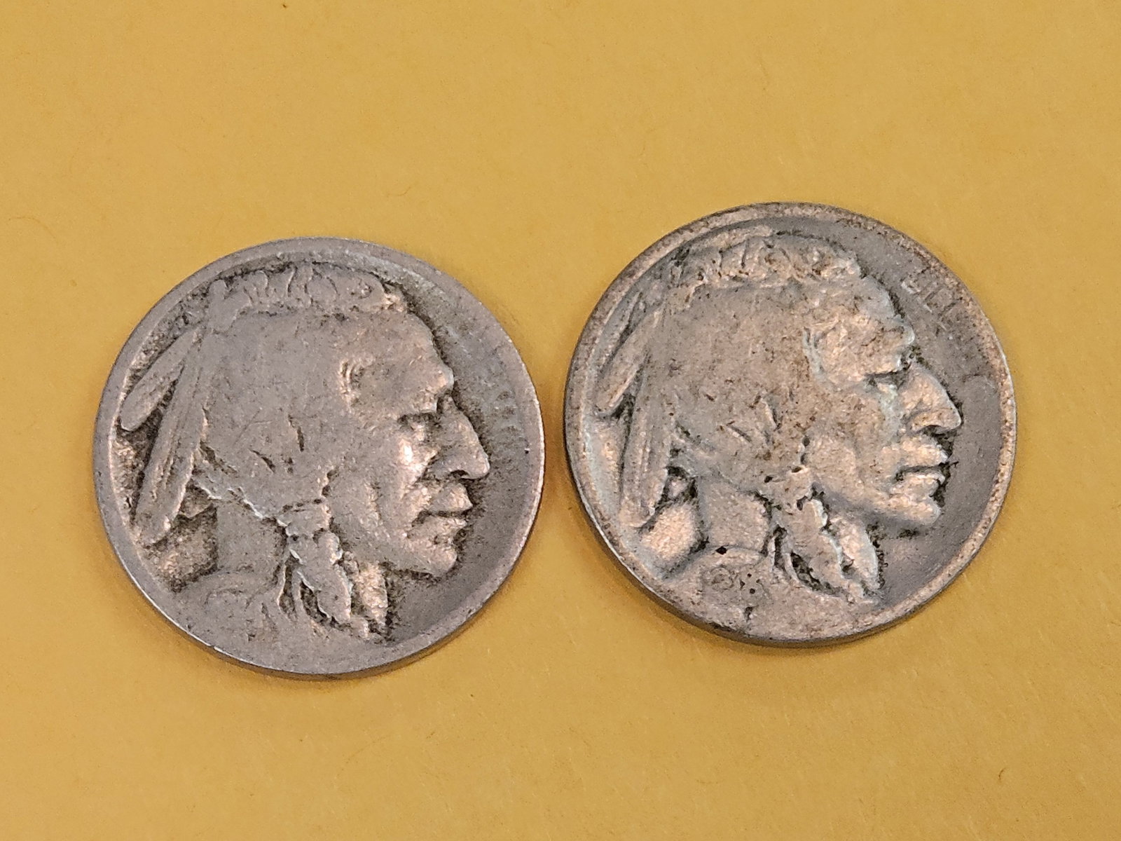 Two better date San Francisco minted Buffalo Nickels: 1914-S and 1918-S.