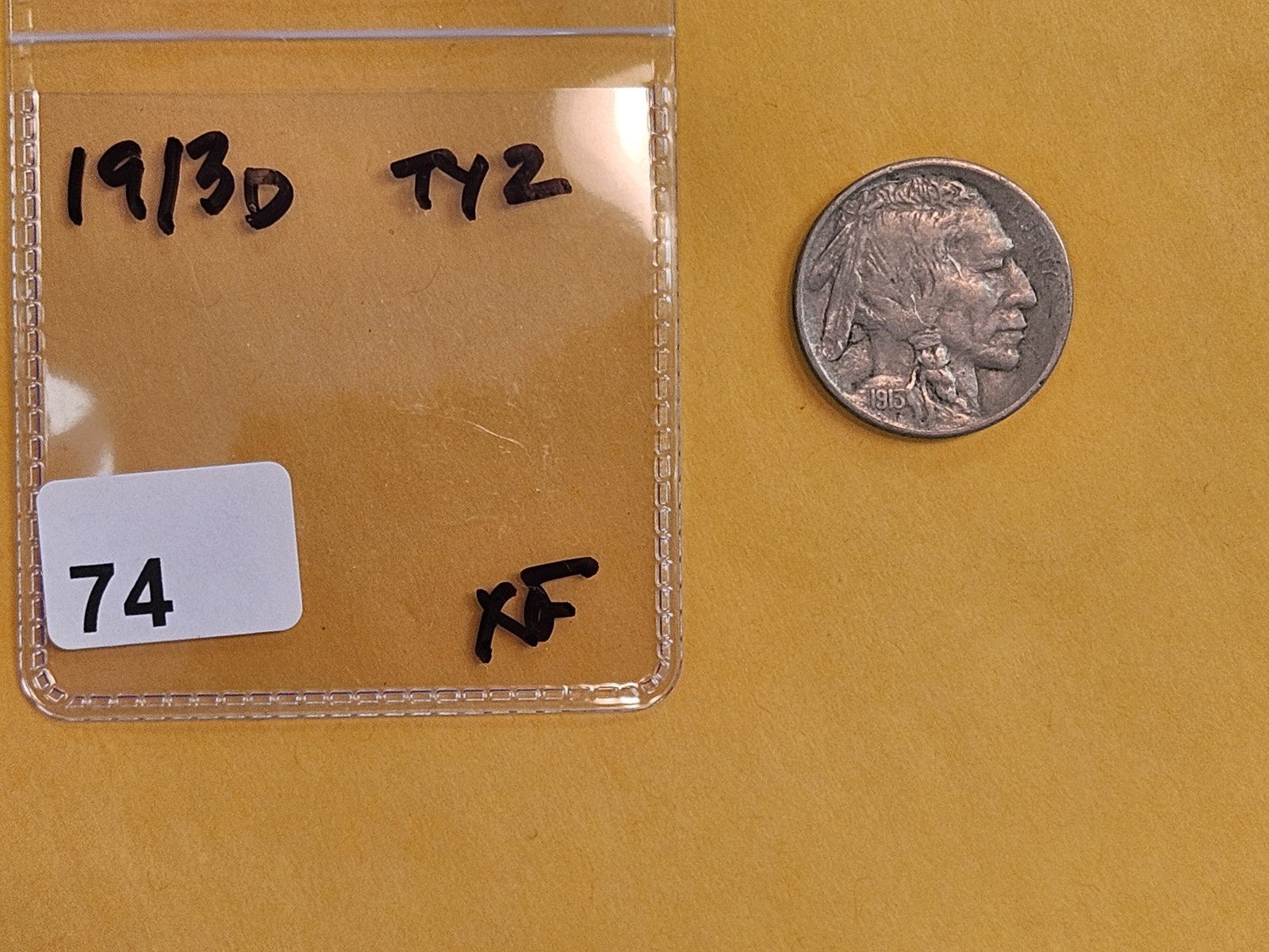 * Semi-key 1913-D Type 2 Buffalo Nickel in Extra Fine - 2