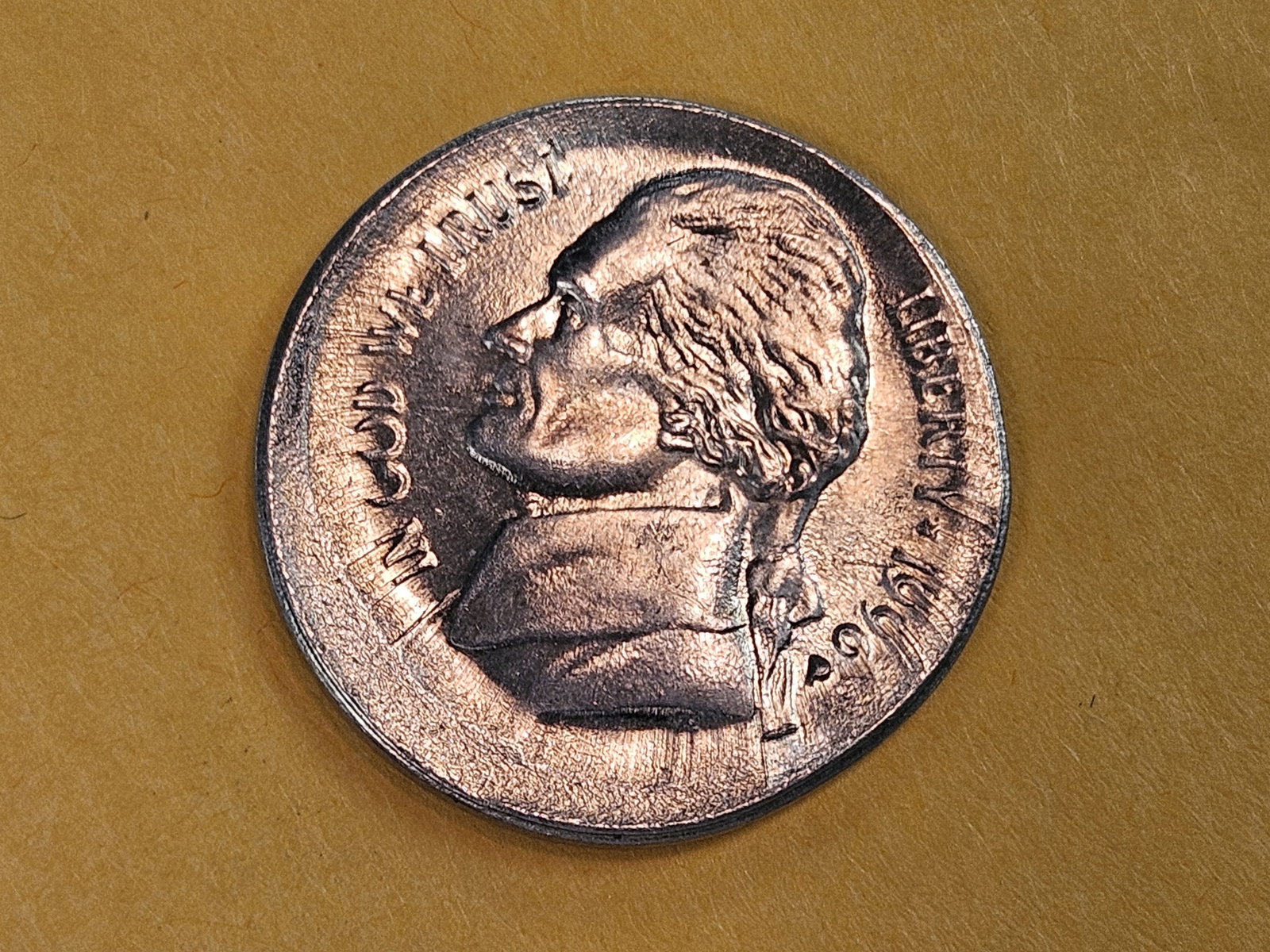 MINT ERROR! Gem Brilliant Uncirculated 1996 Jefferson Nickel (1 of 5)