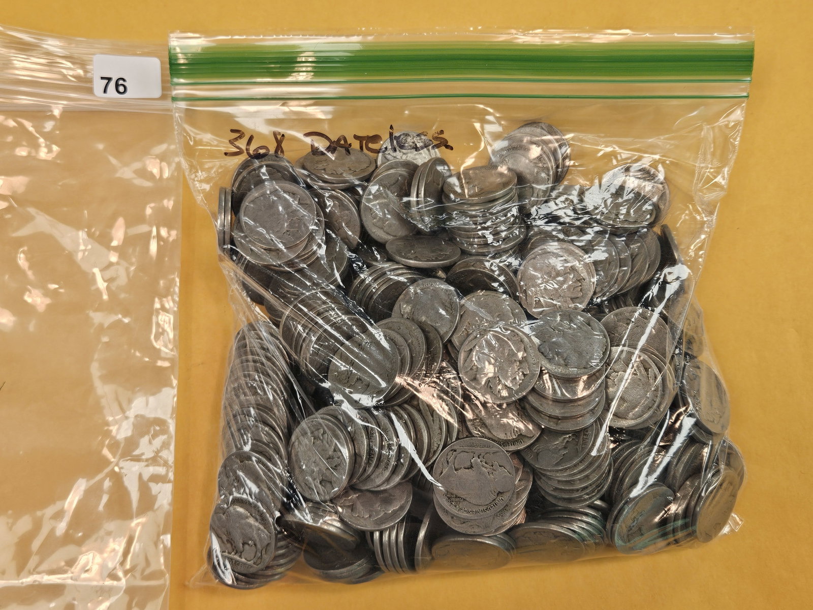 THREE HUNDRED SIXTY-EIGHT Buffalo Nickels: Dateless