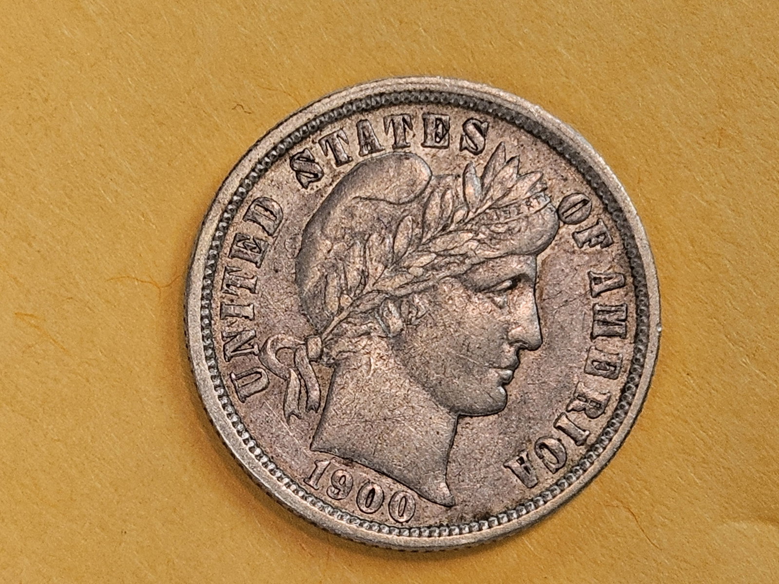 1900-O Barber Dime in Extra Fine plus: Nice