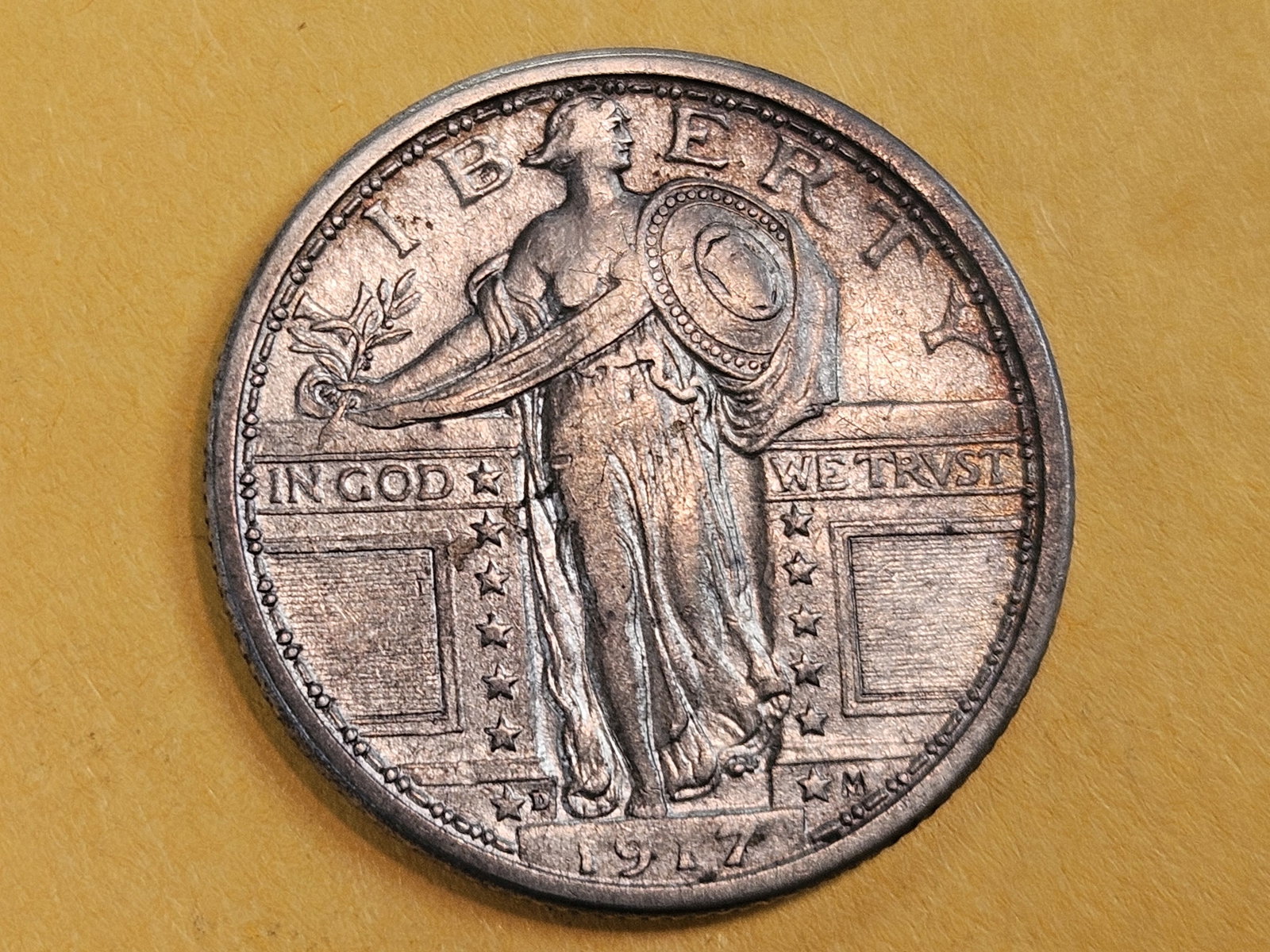 1917 Standing Liberty Quarter in Extra Fine - 45 - 3