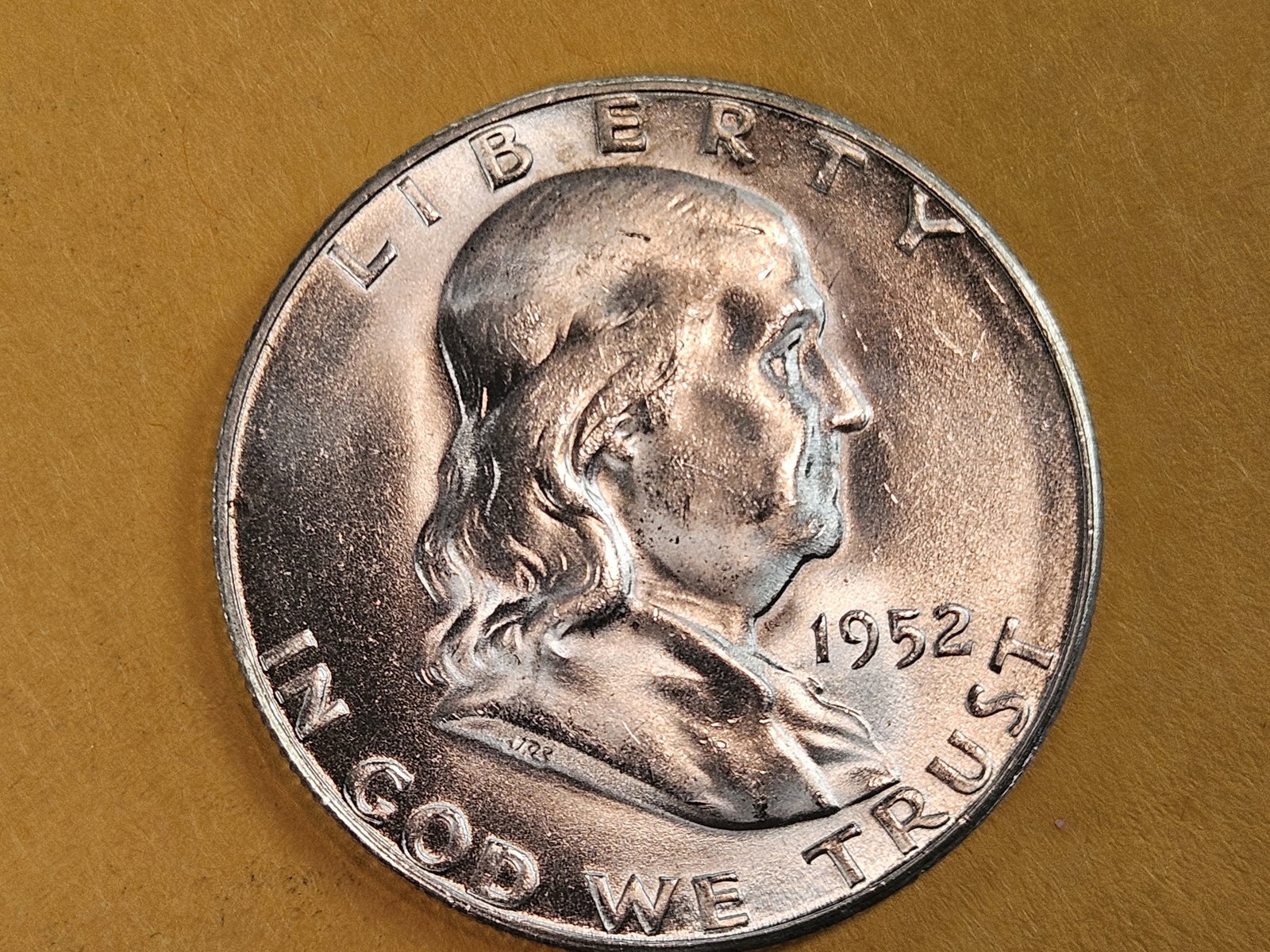 Very Choice Brilliant Uncirculated 1952-S Franklin Half Dollar (1 of 5)