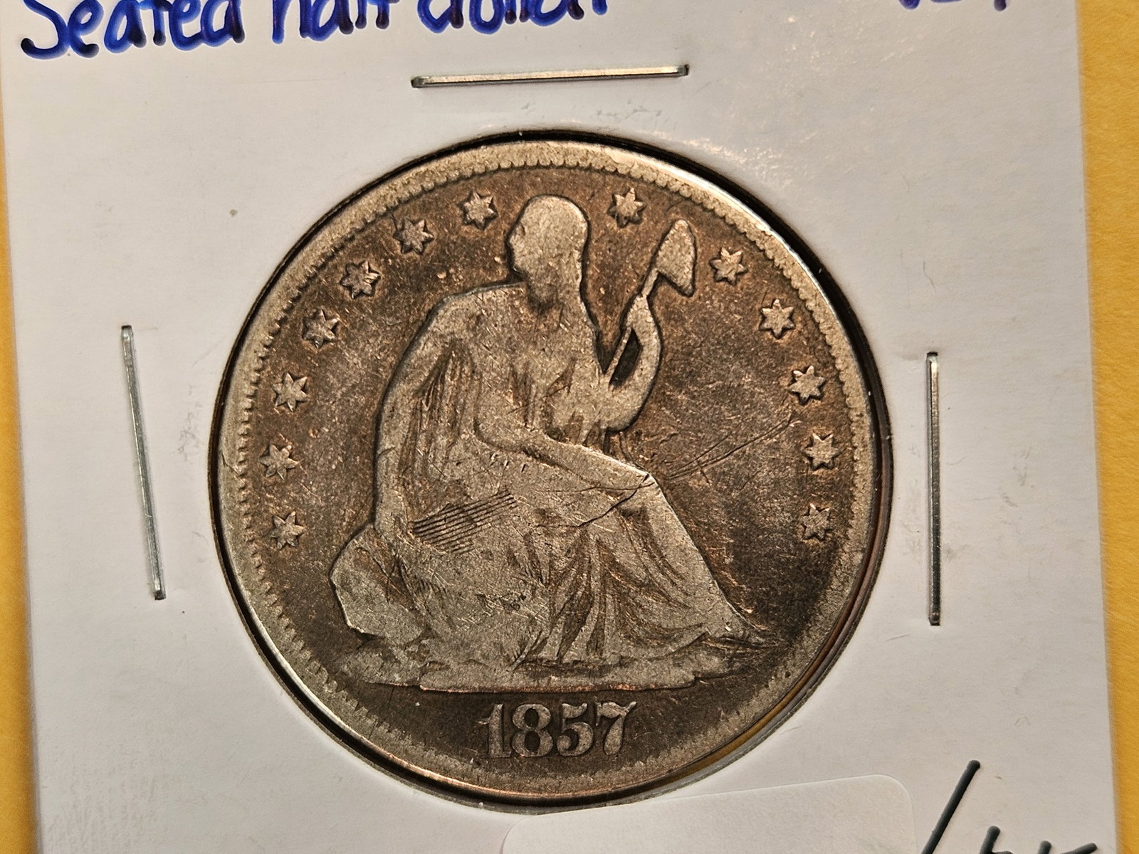 1857 Seated Liberty silver half Dollar (1 of 3)
