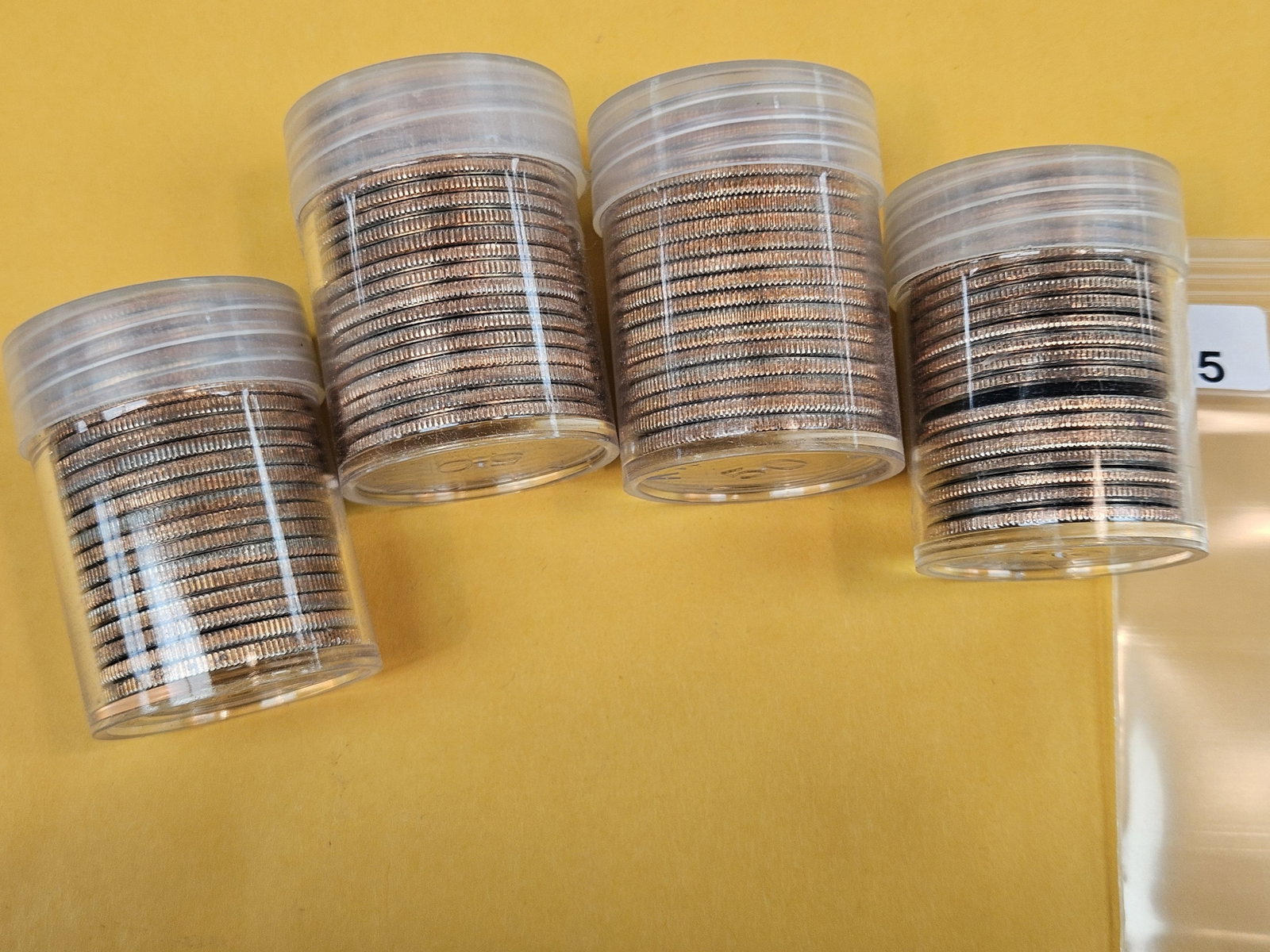 Four mixed Brilliant Uncirculated Kennedy half Dollar Rolls - 2