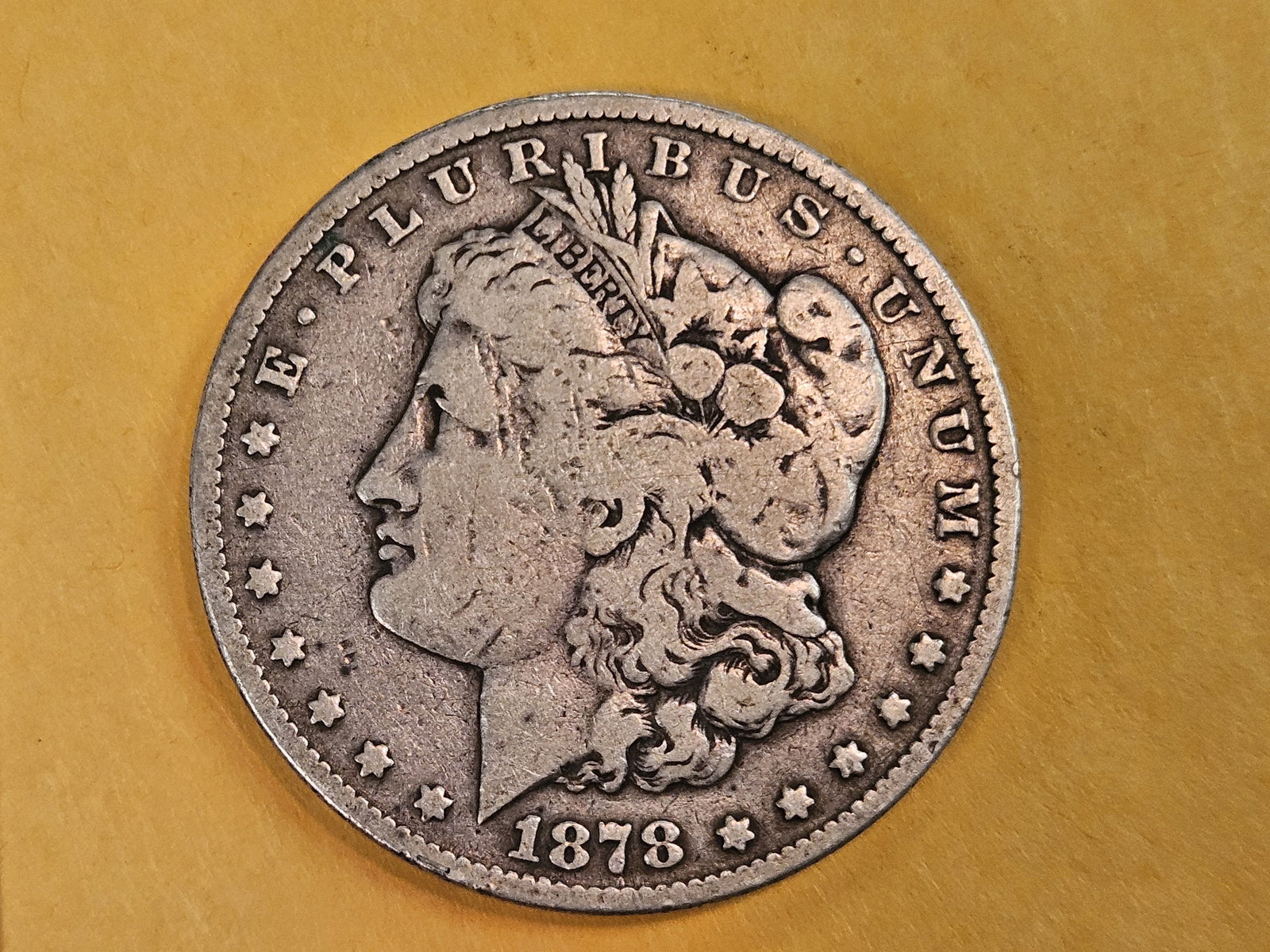 ** KEY DATE ** 1878-CC Morgan Dollar in Very Good plus: KEY DATE! CARSON CITY!