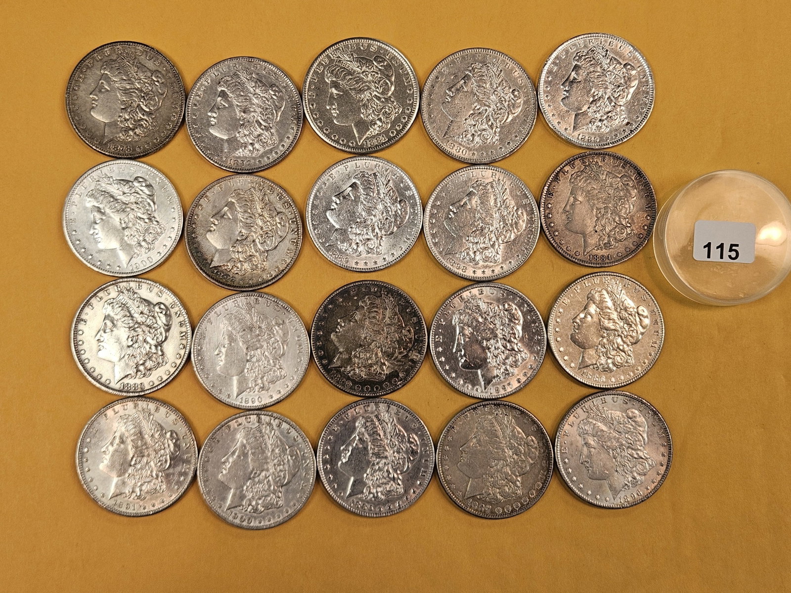 ** FULL ROLL ** Twenty Morgan Silver Dollars (1 of 8)