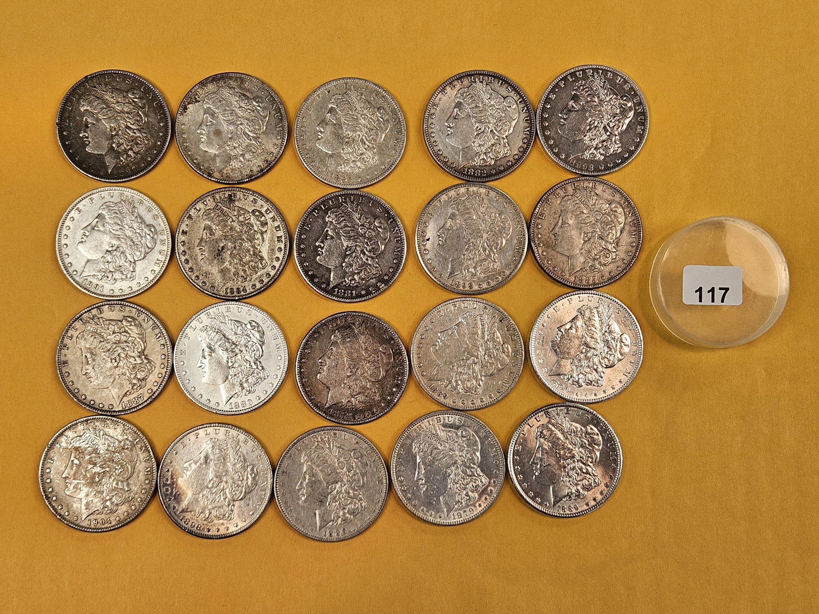 ** FULL ROLL ** Twenty Morgan Silver Dollars (1 of 8)
