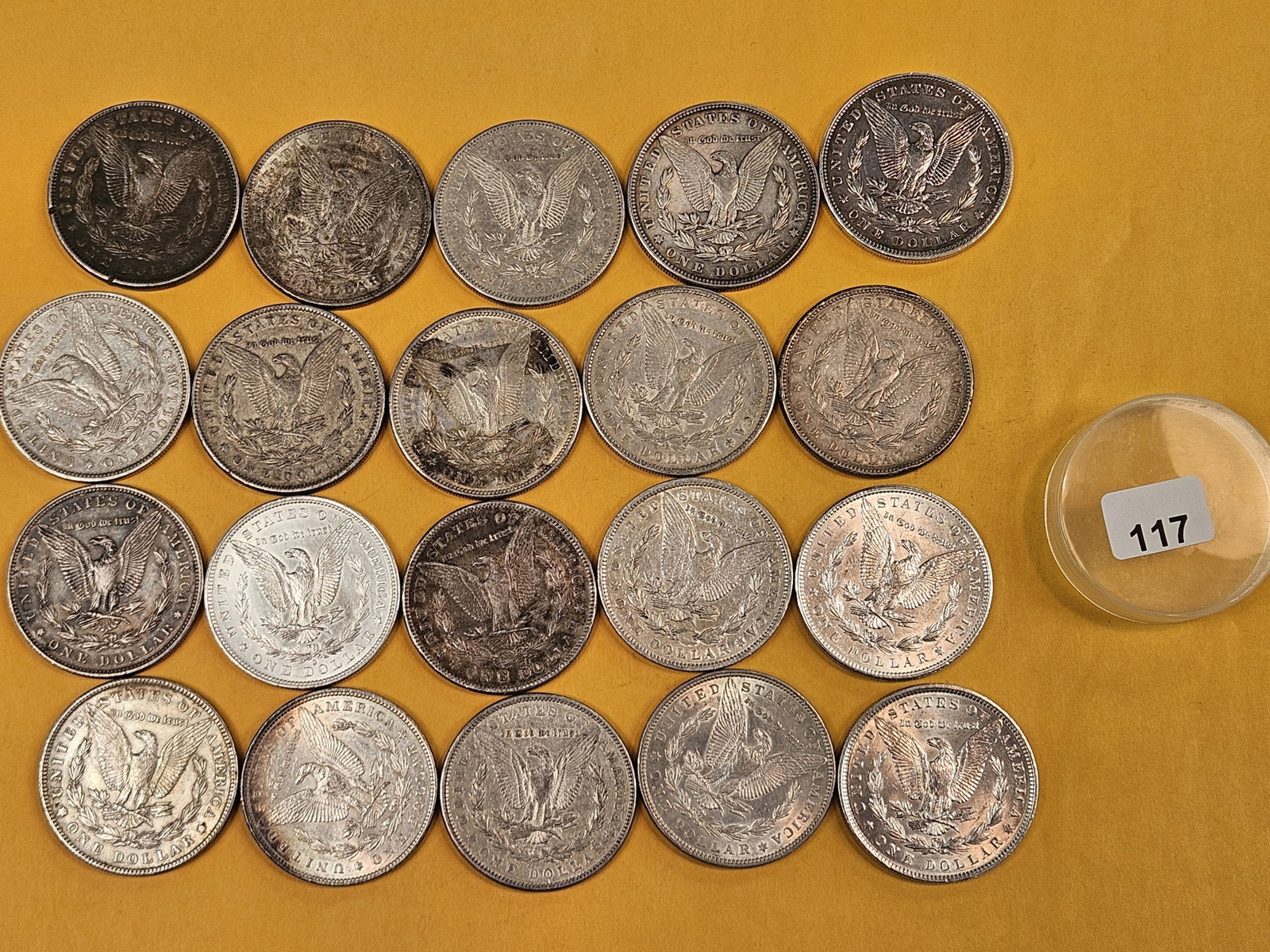 ** FULL ROLL ** Twenty Morgan Silver Dollars - 8