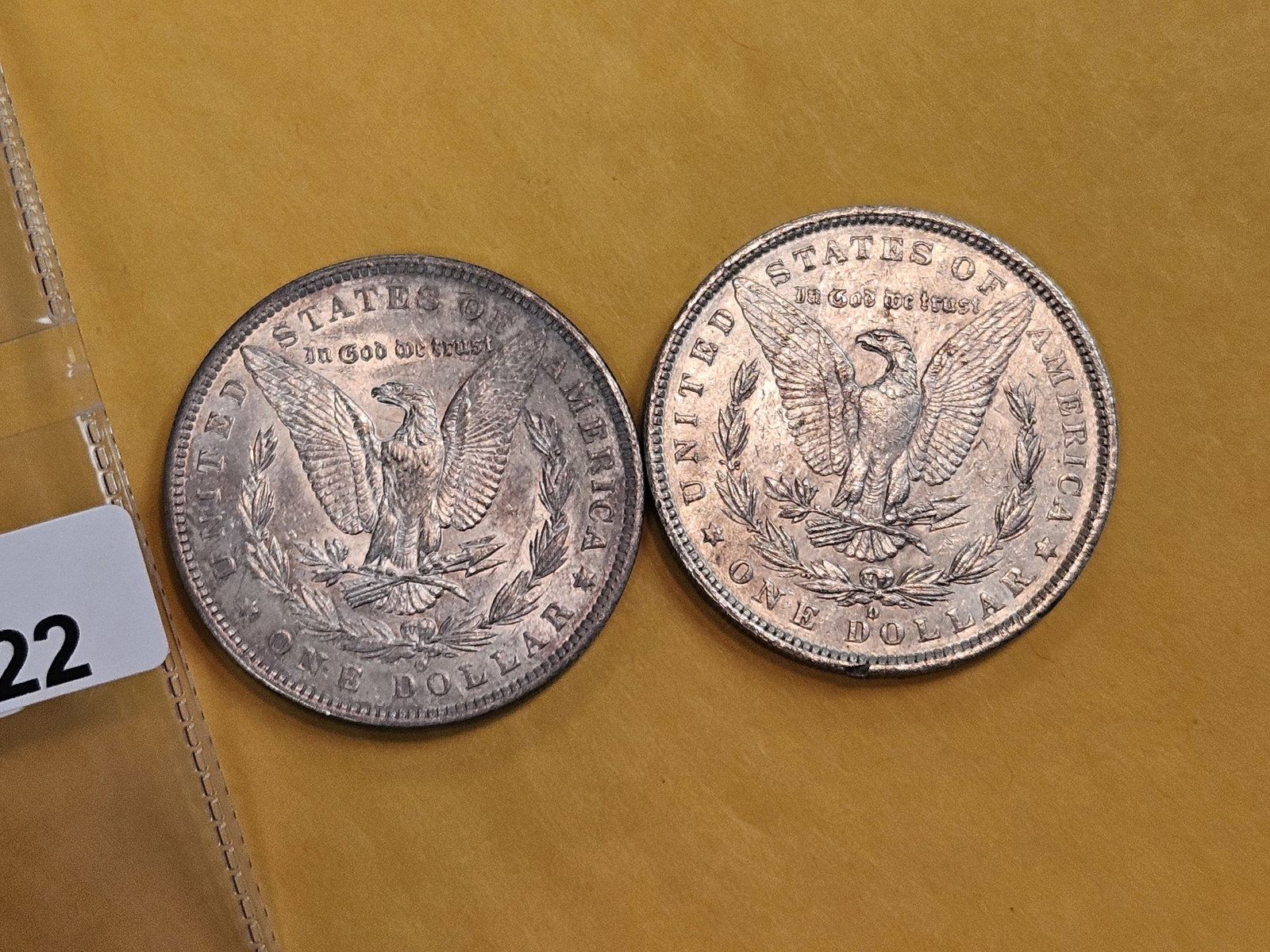 Two About Uncirculated Morgan Silver Dollars - 3