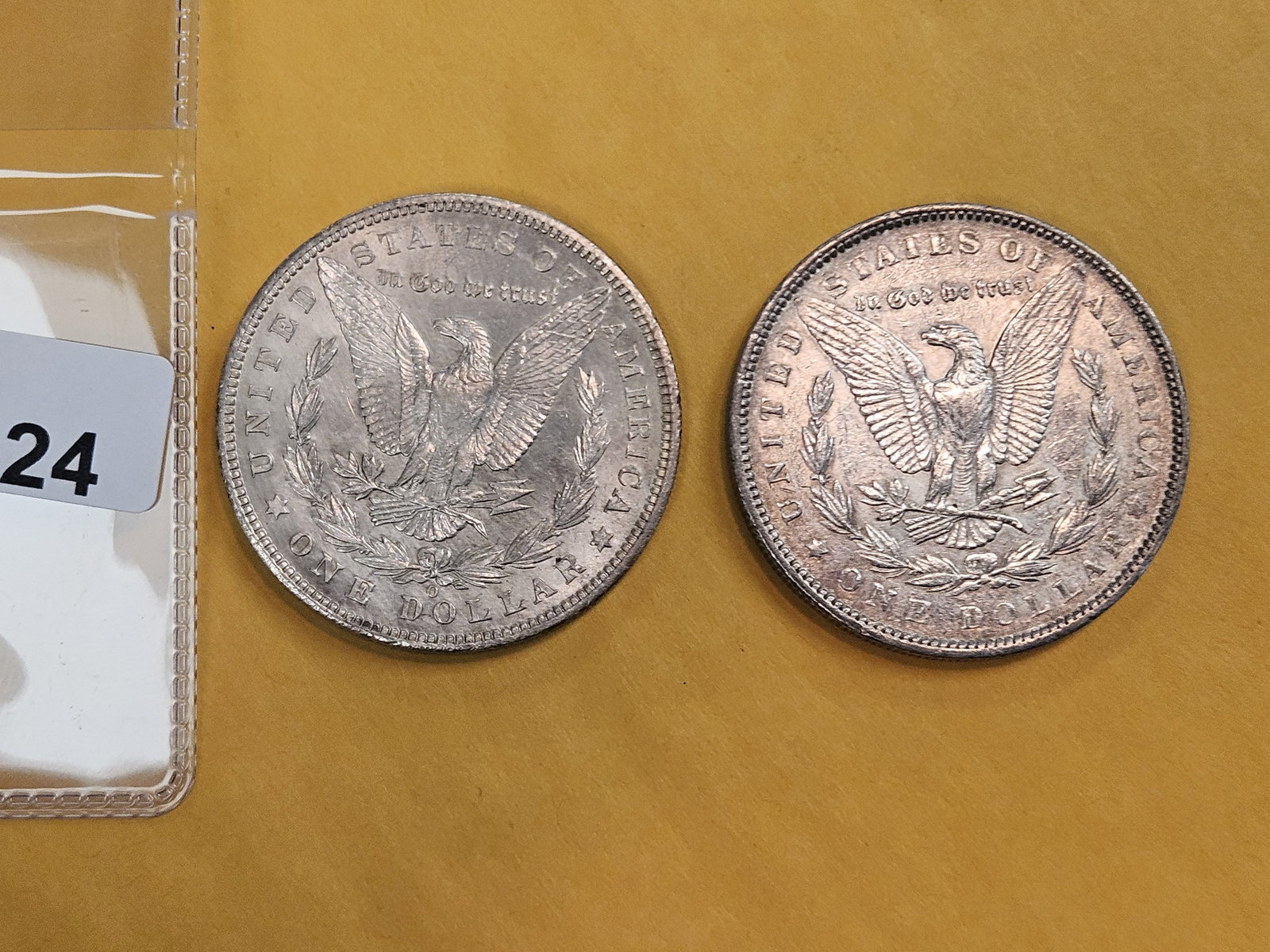 Two About Uncirculated Morgan Silver Dollars - 3