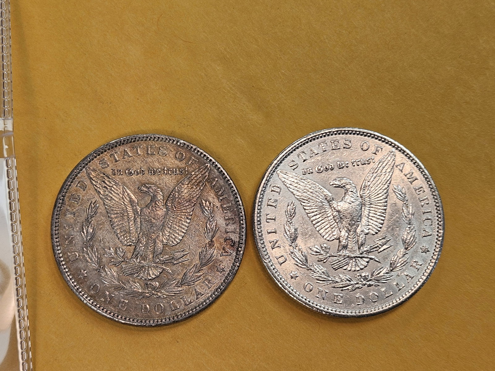 Two About Uncirculated Morgan Silver Dollars - 3