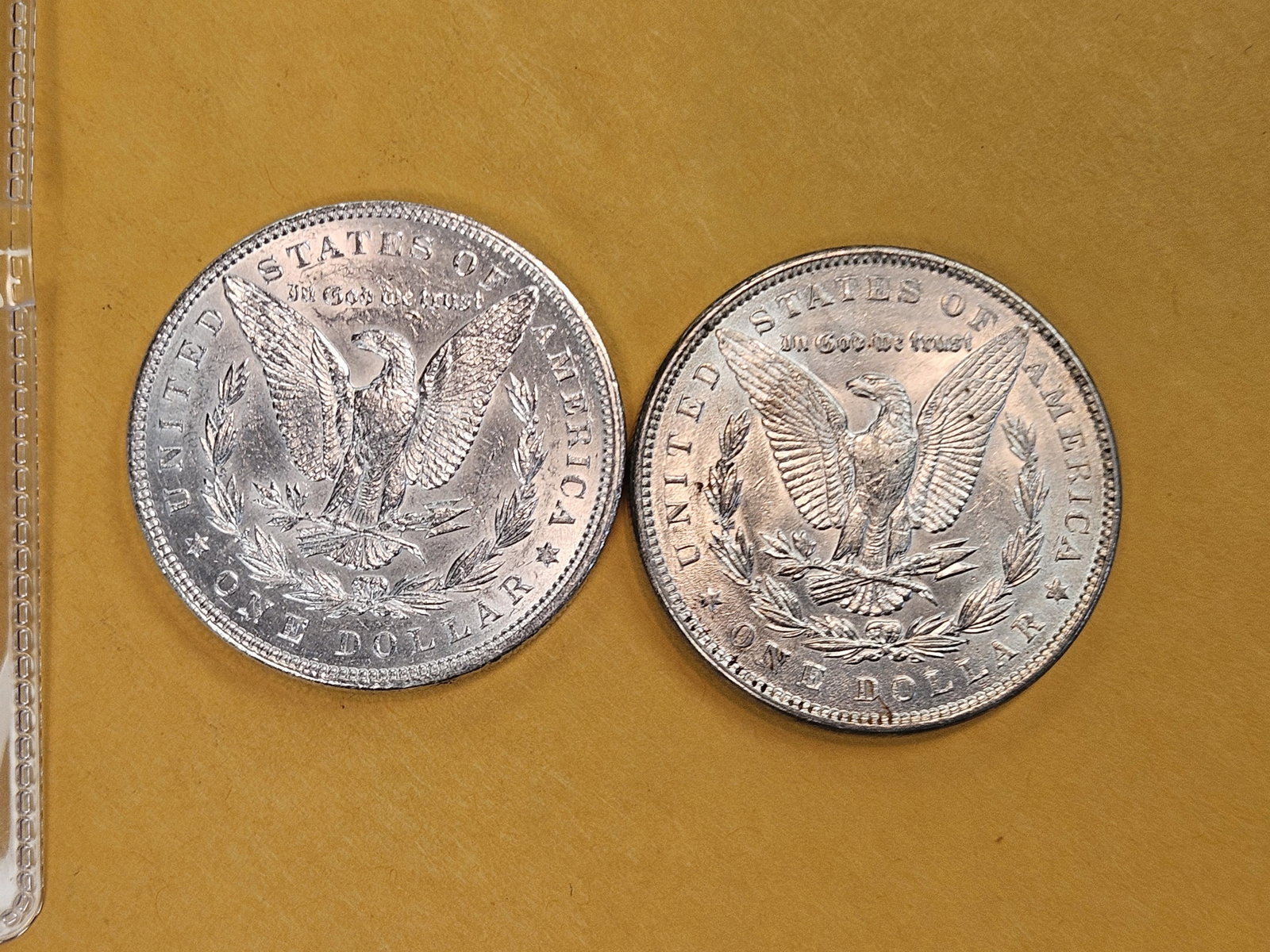 Two About Uncirculated Morgan Silver Dollars - 3