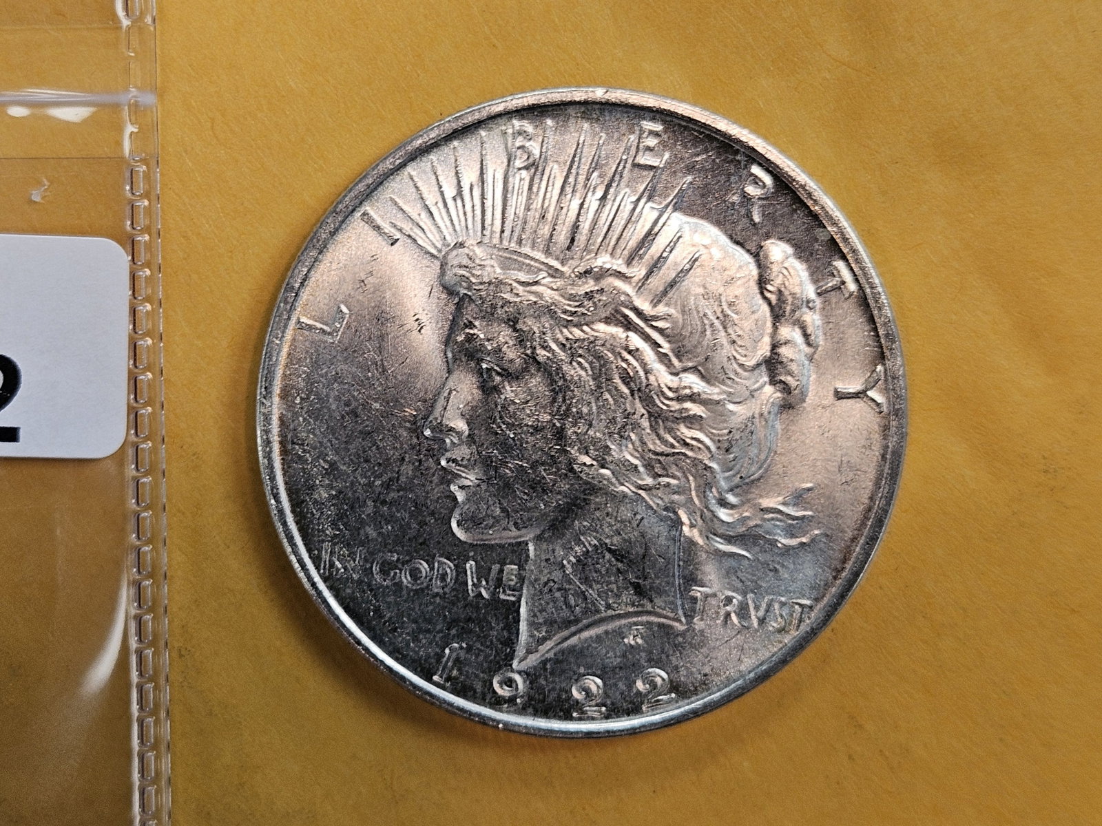Choice Brilliant Uncirculated 1922 Peace silver Dollar: Very nice