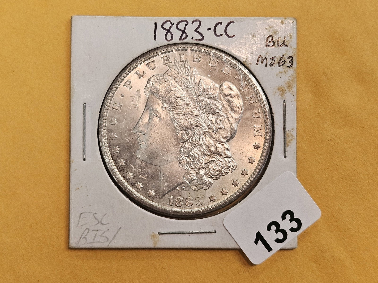** KEY DATE ** Choice Brilliant Uncirculated plus 1883-CC Morgan Dollar - 2