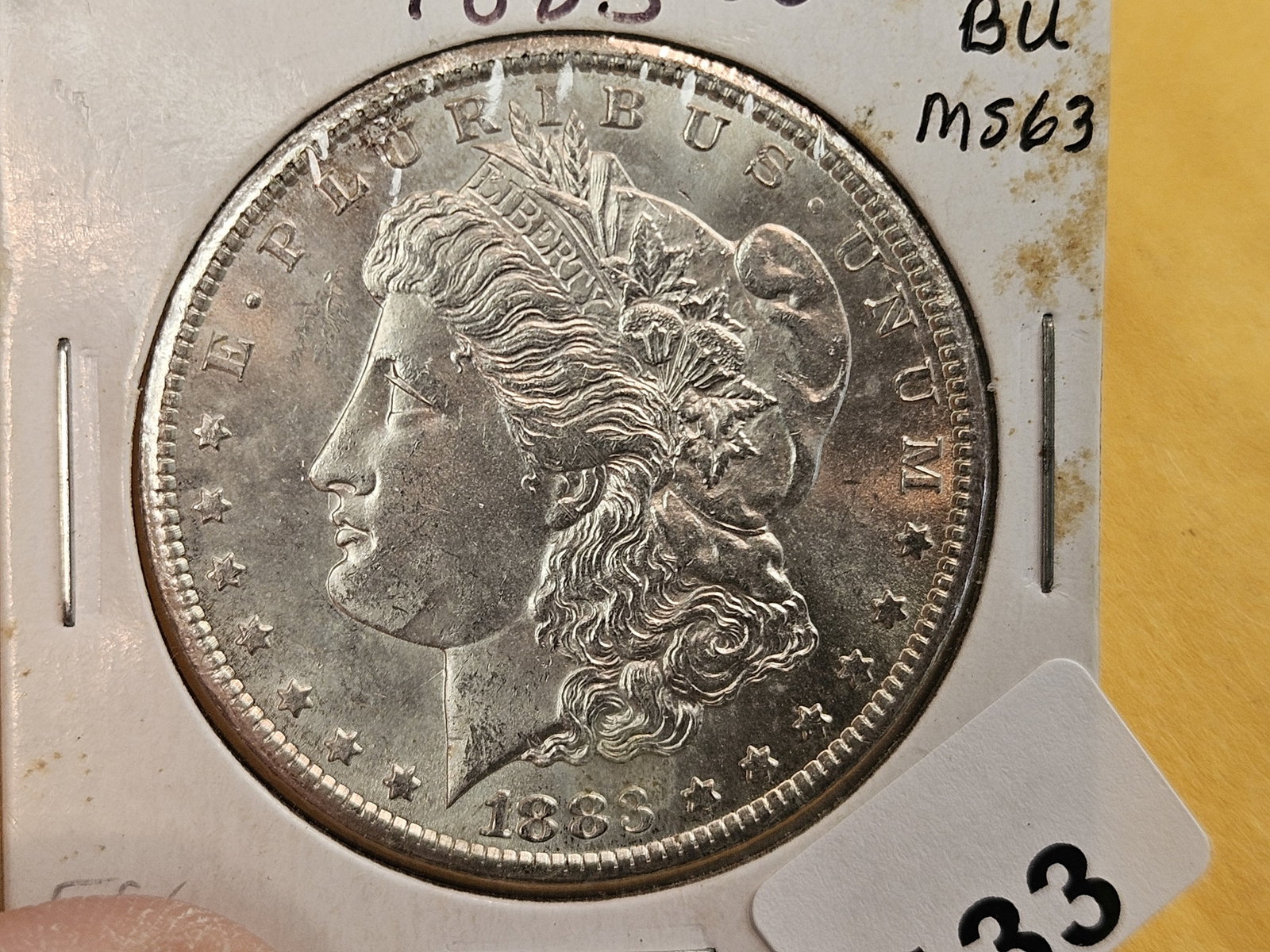 ** KEY DATE ** Choice Brilliant Uncirculated plus 1883-CC Morgan Dollar - 5