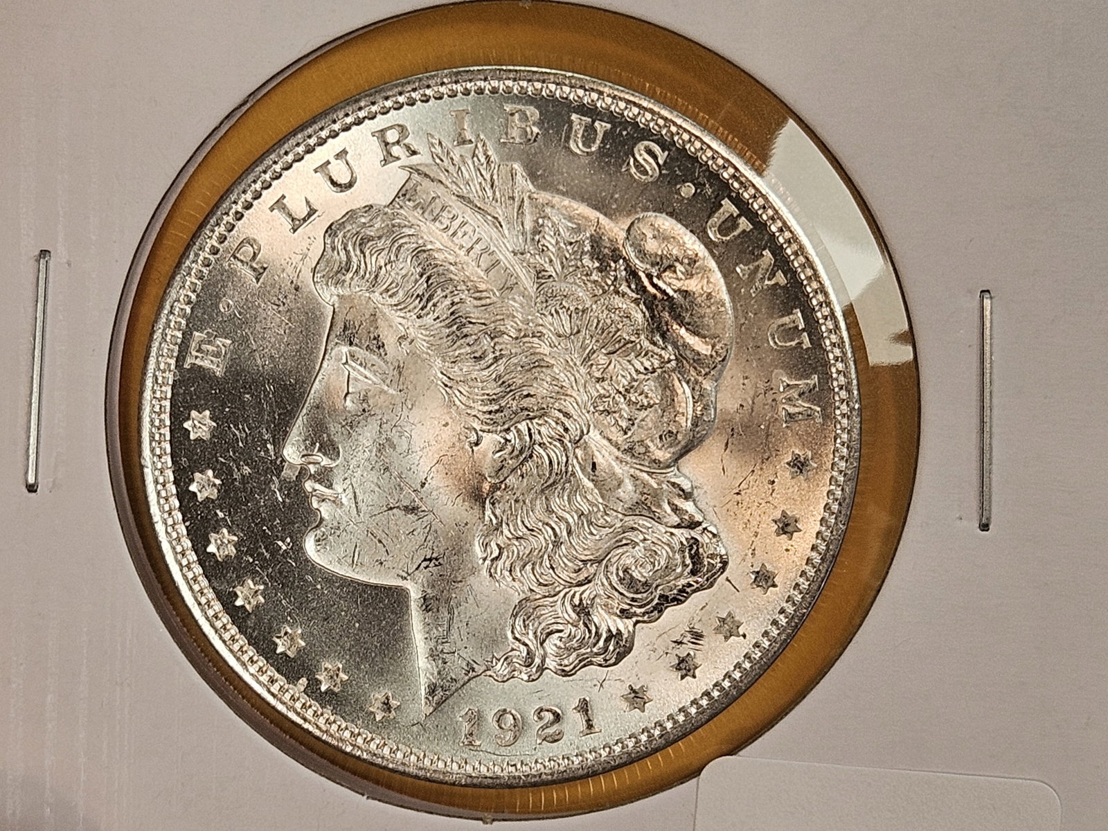 Choice Brilliant Uncirculated Plus 1921 Morgan silver Dollar (1 of 6)