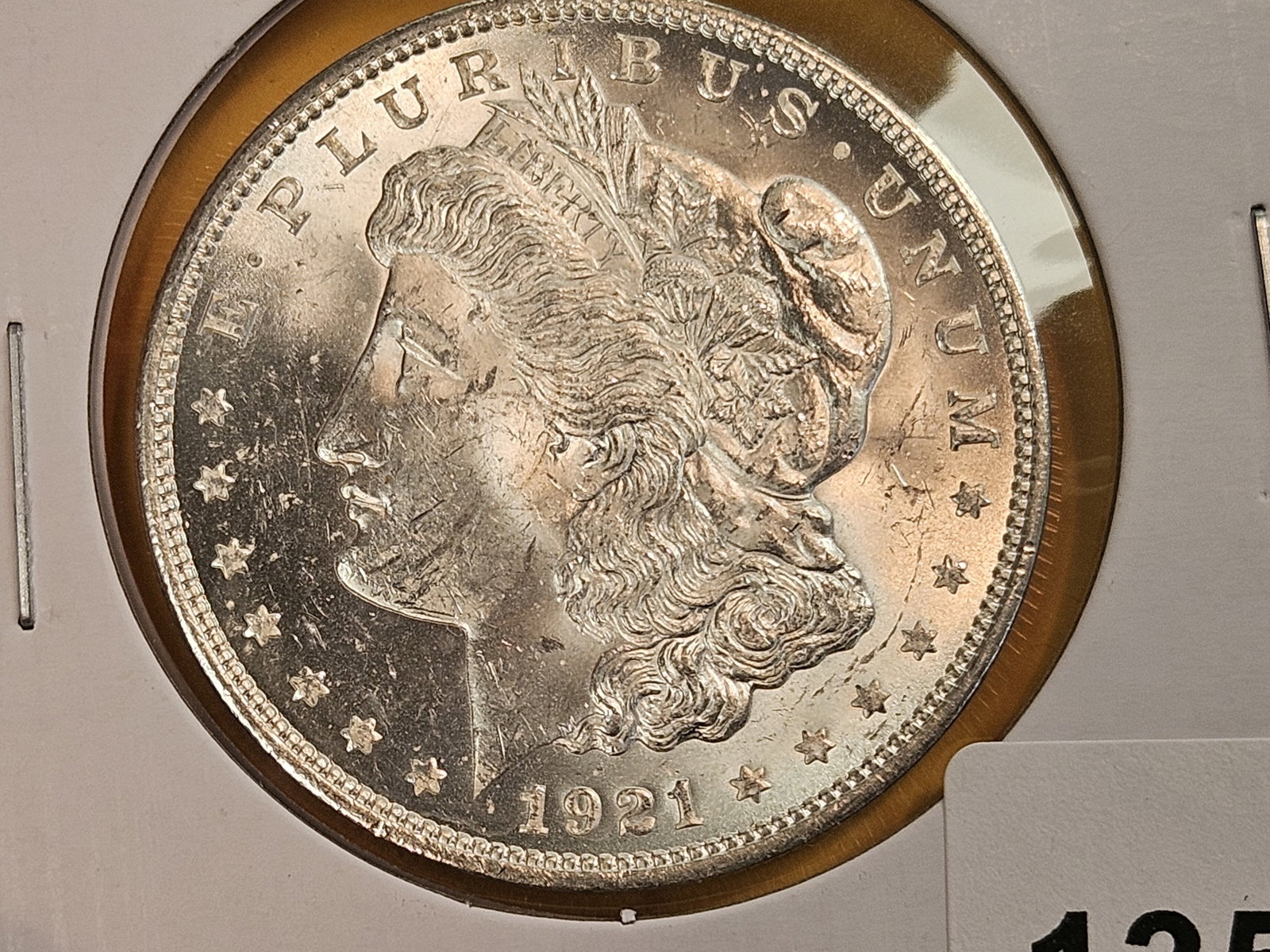 Choice Brilliant Uncirculated 1921 Morgan silver Dollar (1 of 4)