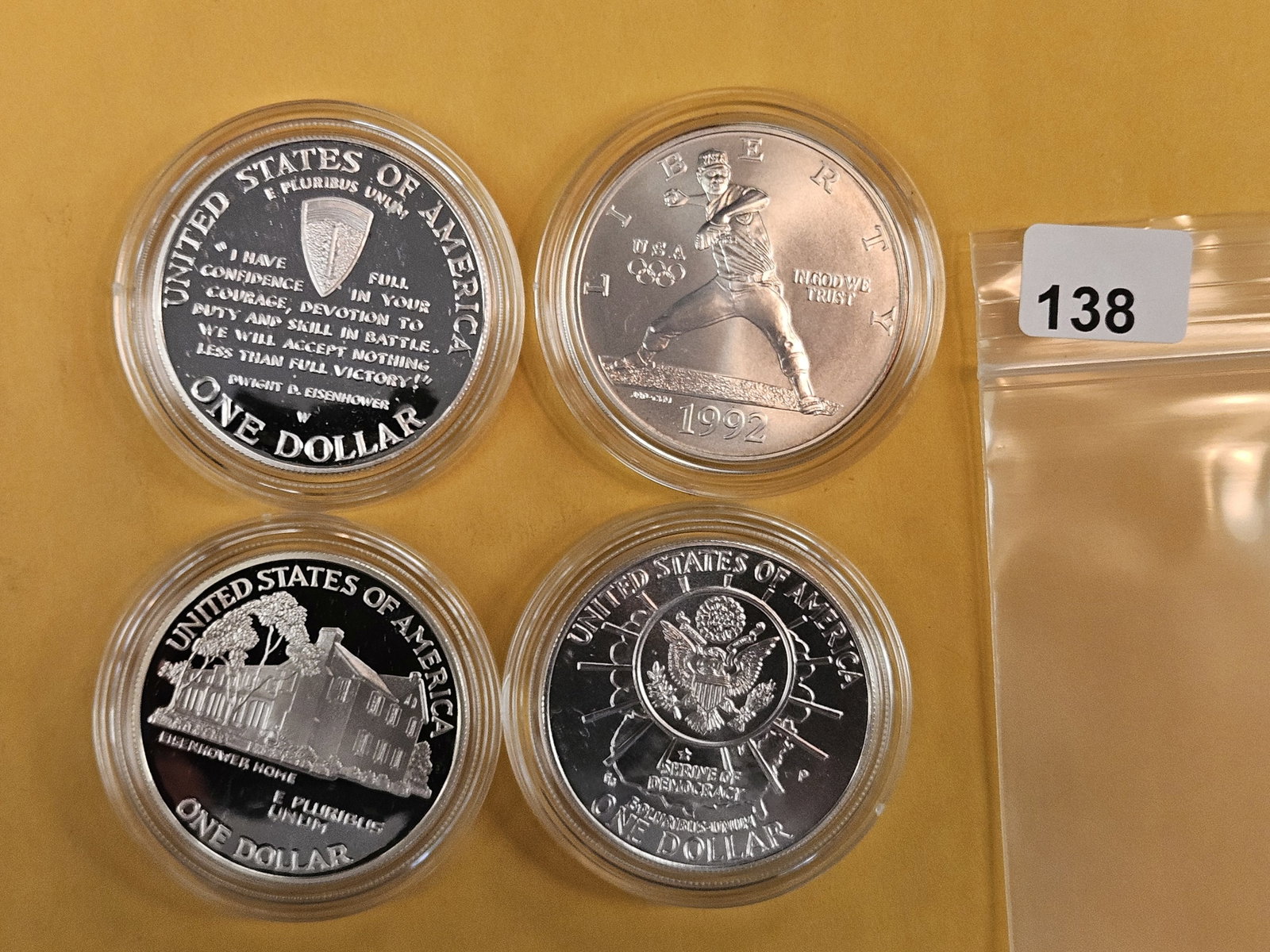 Four GEM Commemorative Silver Dollars - 2