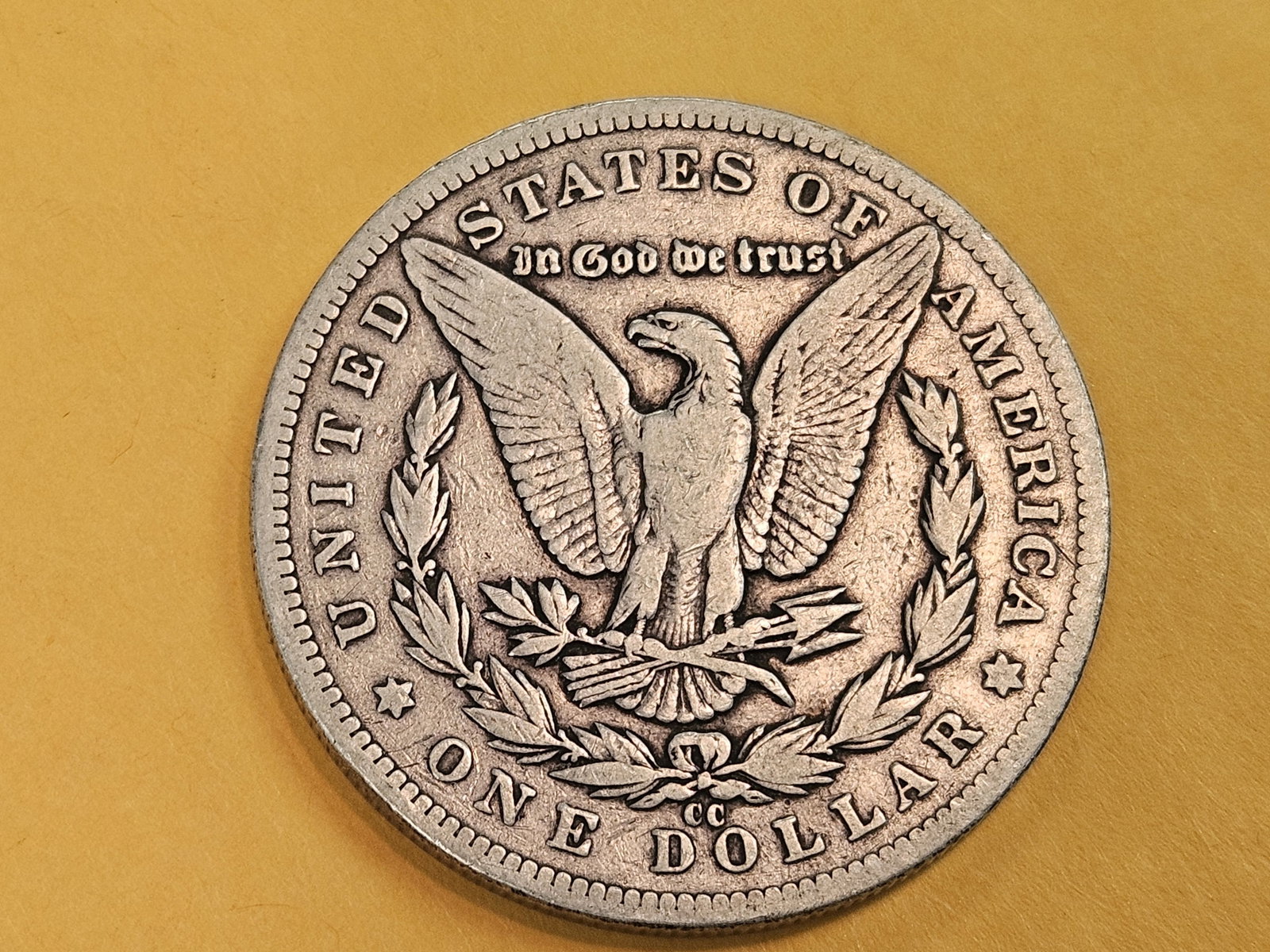 ** KEY DATE ** 1893-CC Morgan Dollar in Fine plus - 4
