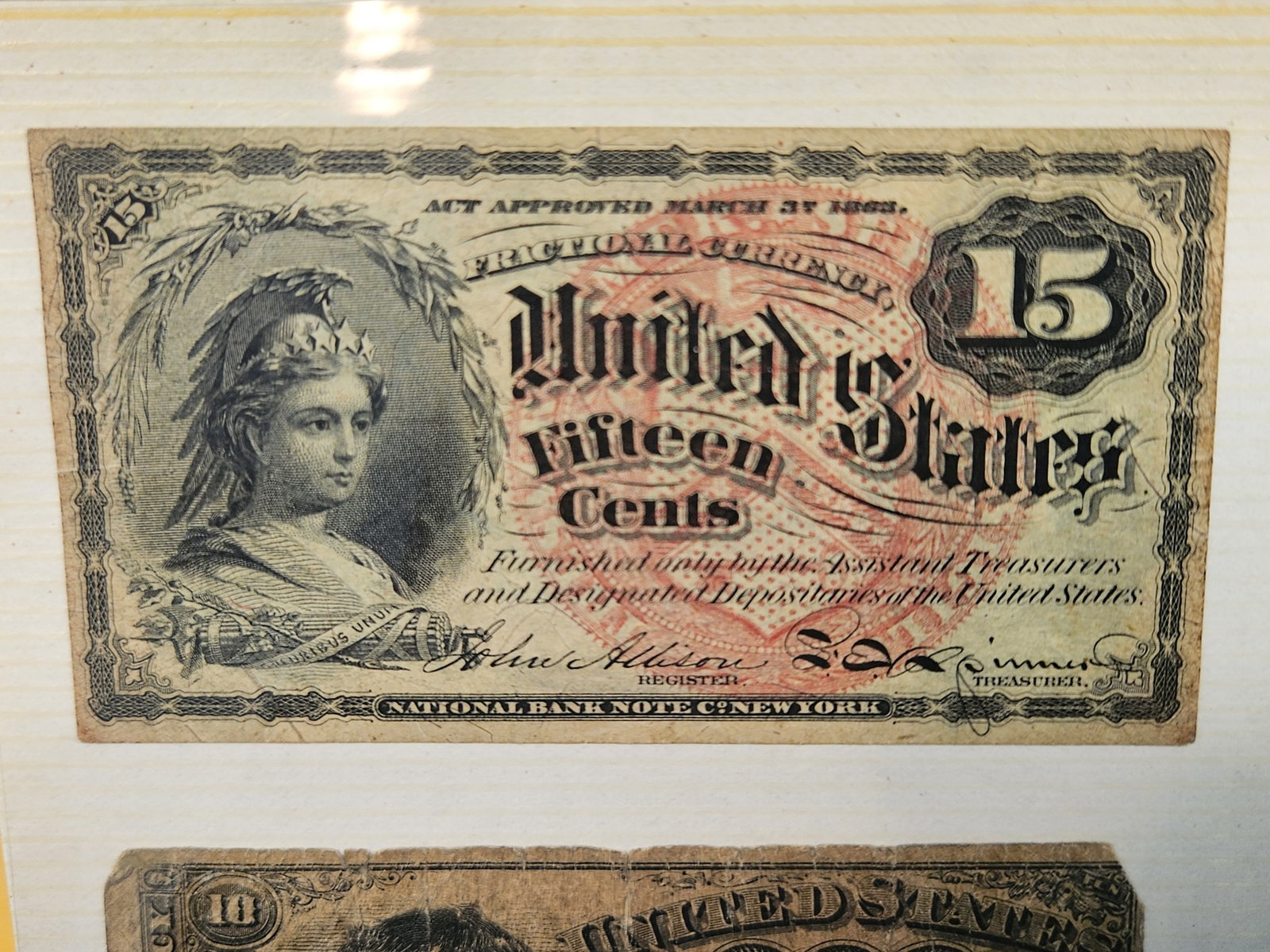 ** FULL PAGE of Fractional US Currency - 2