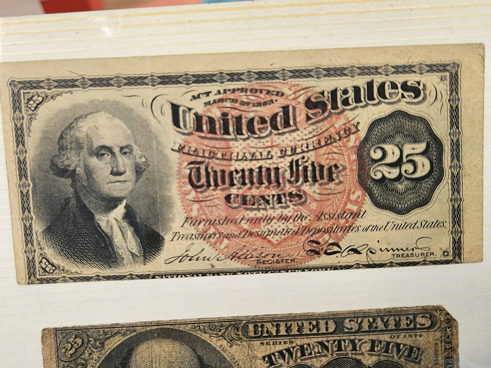 ** FULL PAGE of Fractional US Currency - 3