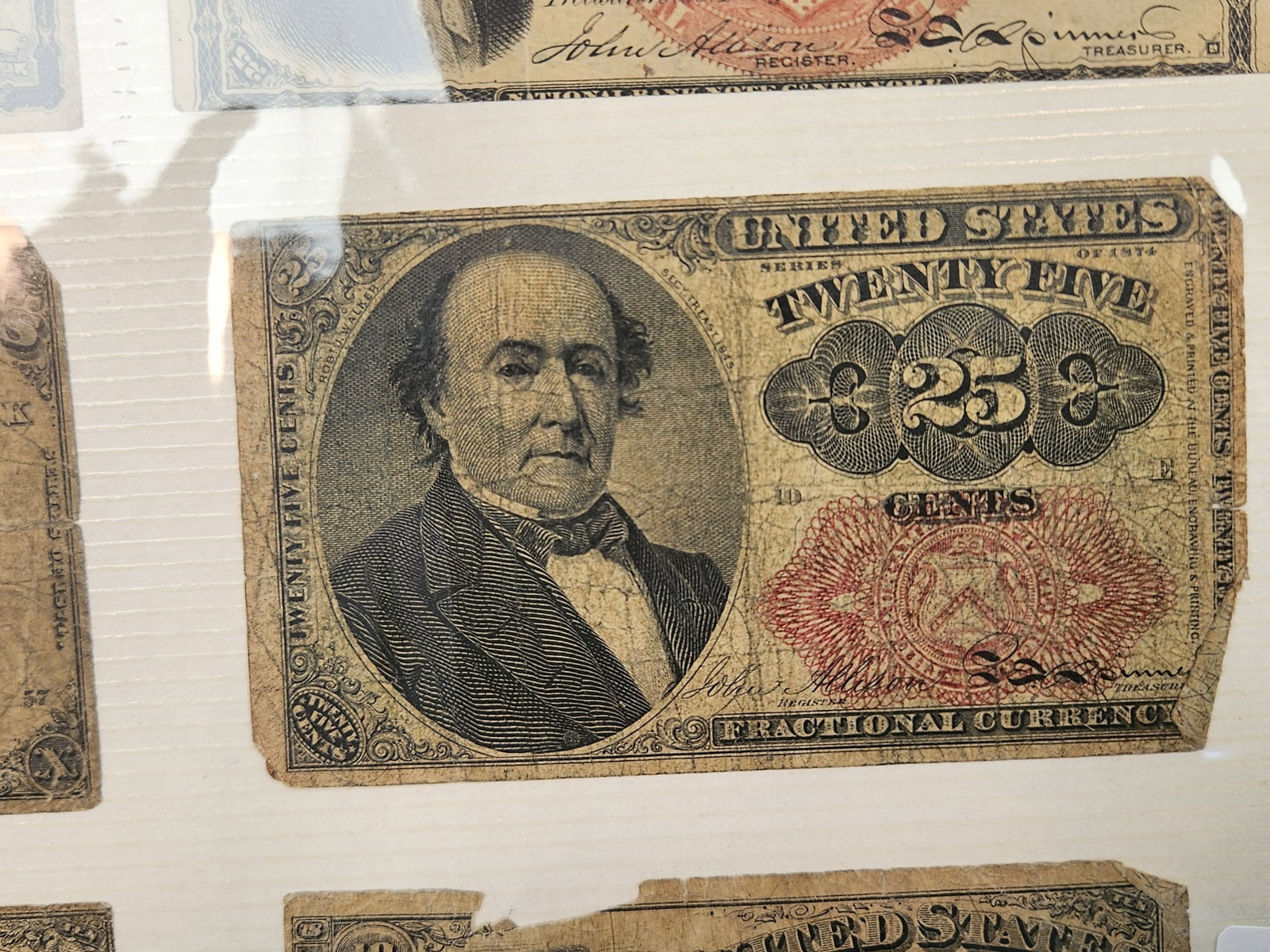 ** FULL PAGE of Fractional US Currency - 5