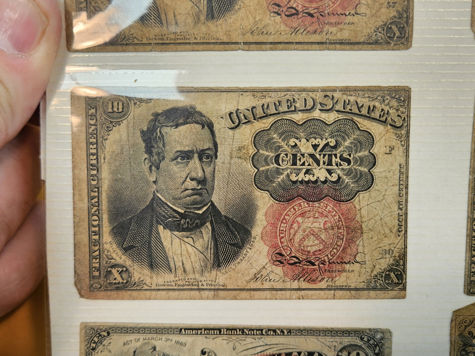 ** FULL PAGE of Fractional US Currency - 6