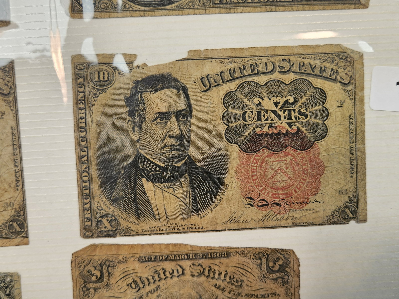 ** FULL PAGE of Fractional US Currency - 7