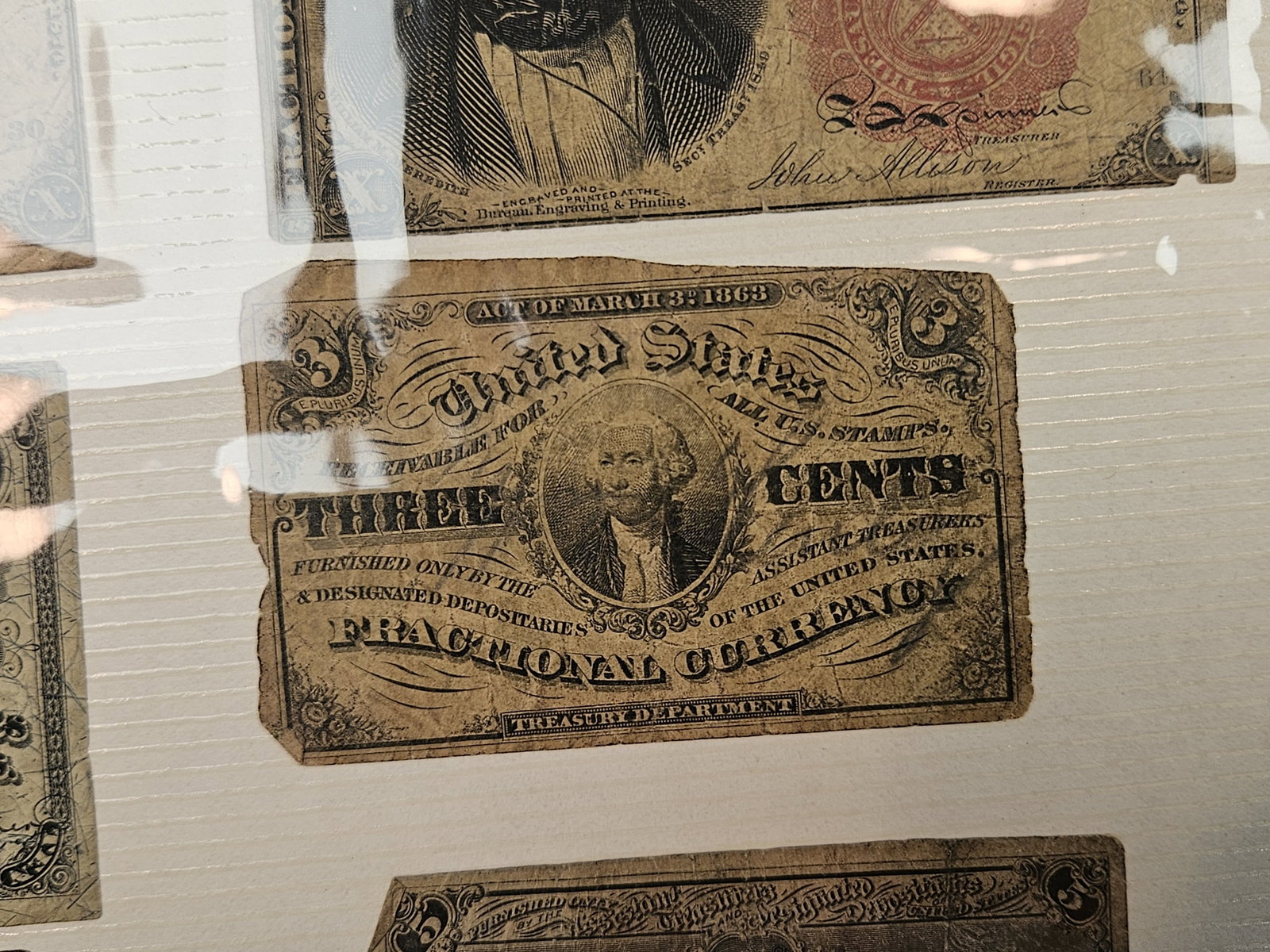 ** FULL PAGE of Fractional US Currency - 9