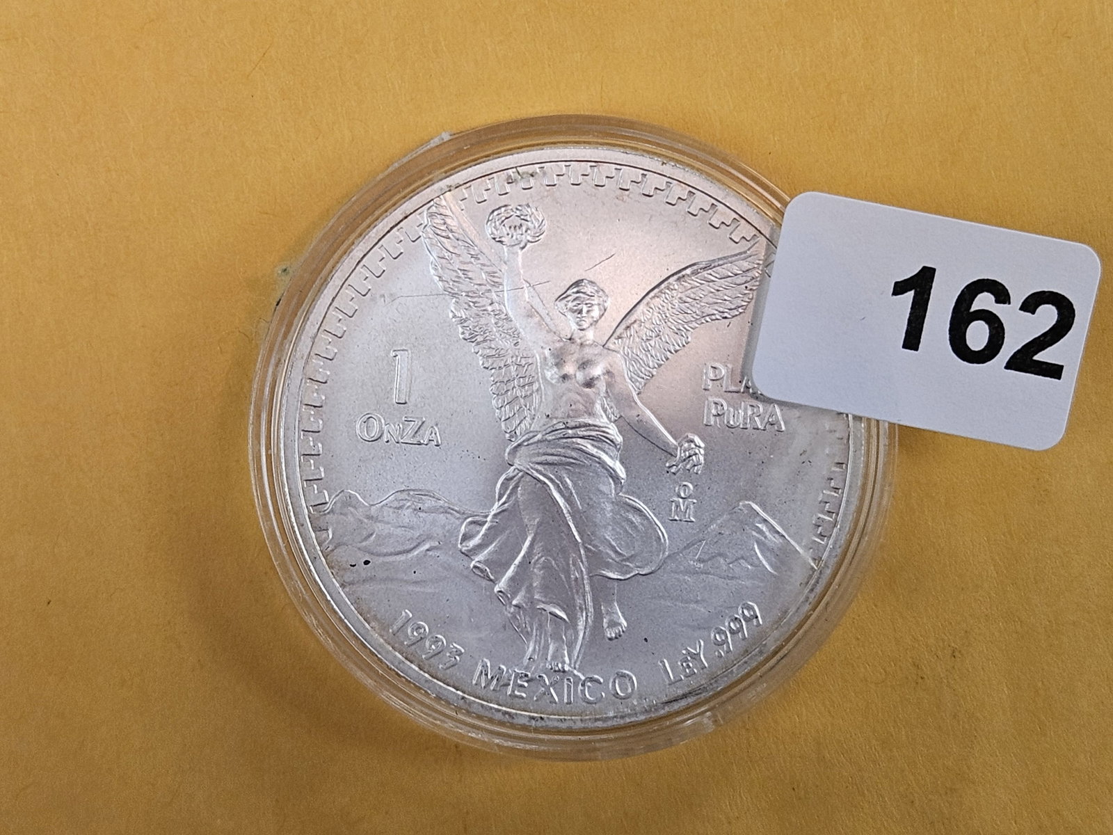 GEM Brilliant Uncirculated 1993 Mexico silver Onza: Libertad