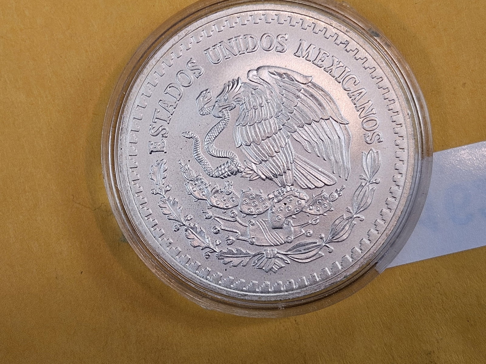 GEM Brilliant Uncirculated 1993 Mexico silver Onza - 2