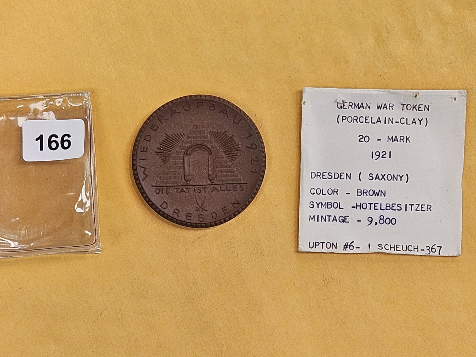 Larger GEM 1921 German War Token 20 Mark - 2